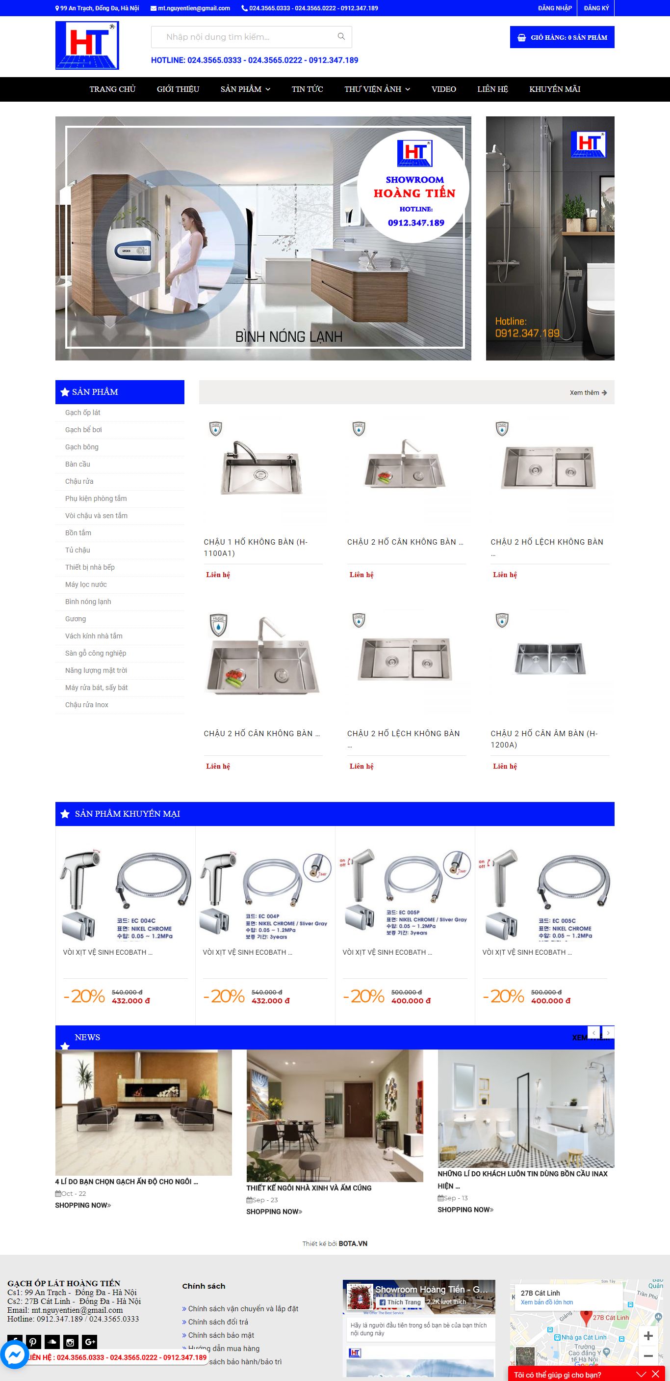 Thiết kế Web gạch đáp ốp lát - gachoplathoangtien.com