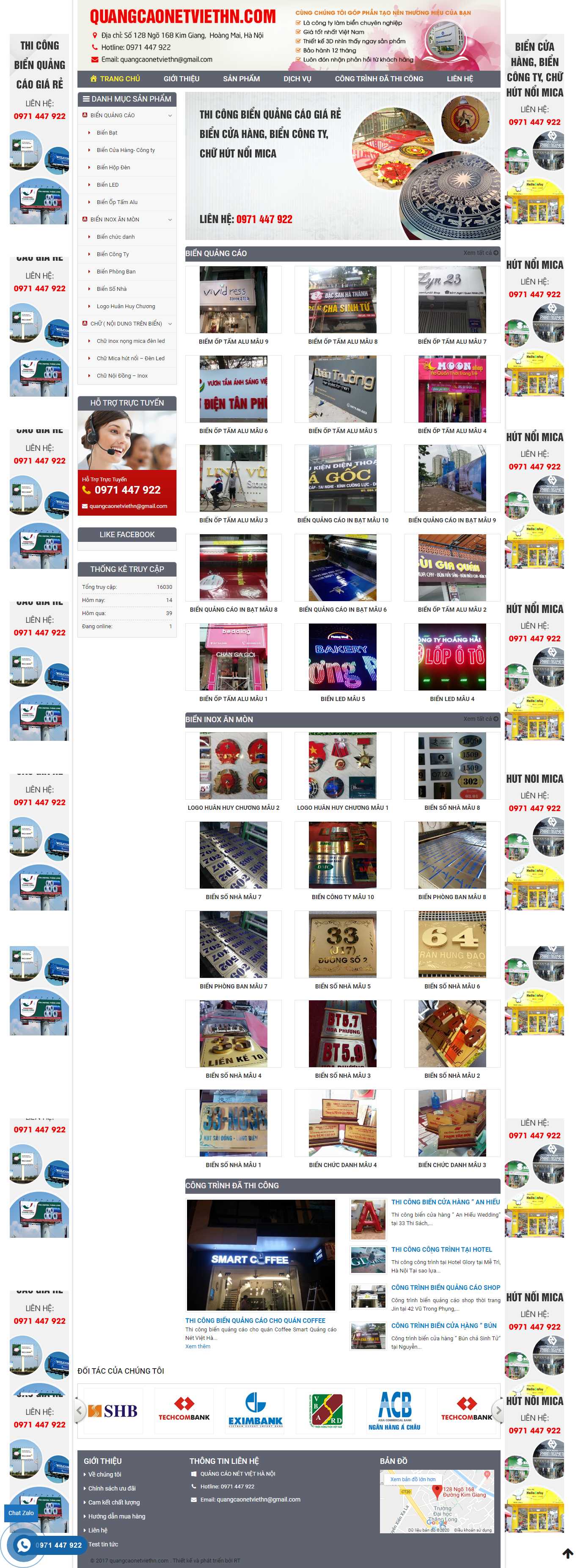Thiết kế Web làm biển quảng cáo - quangcaonetviethn.com