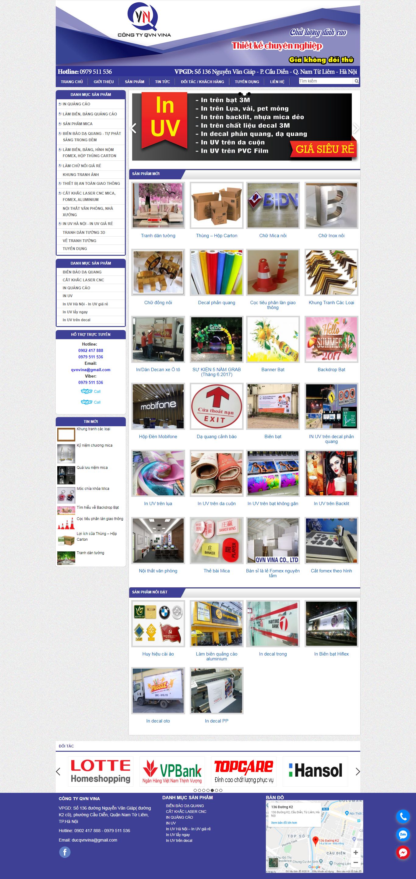 Thiết kế Web biển quảng cáo giá rẻ - quangcaoqvn.com