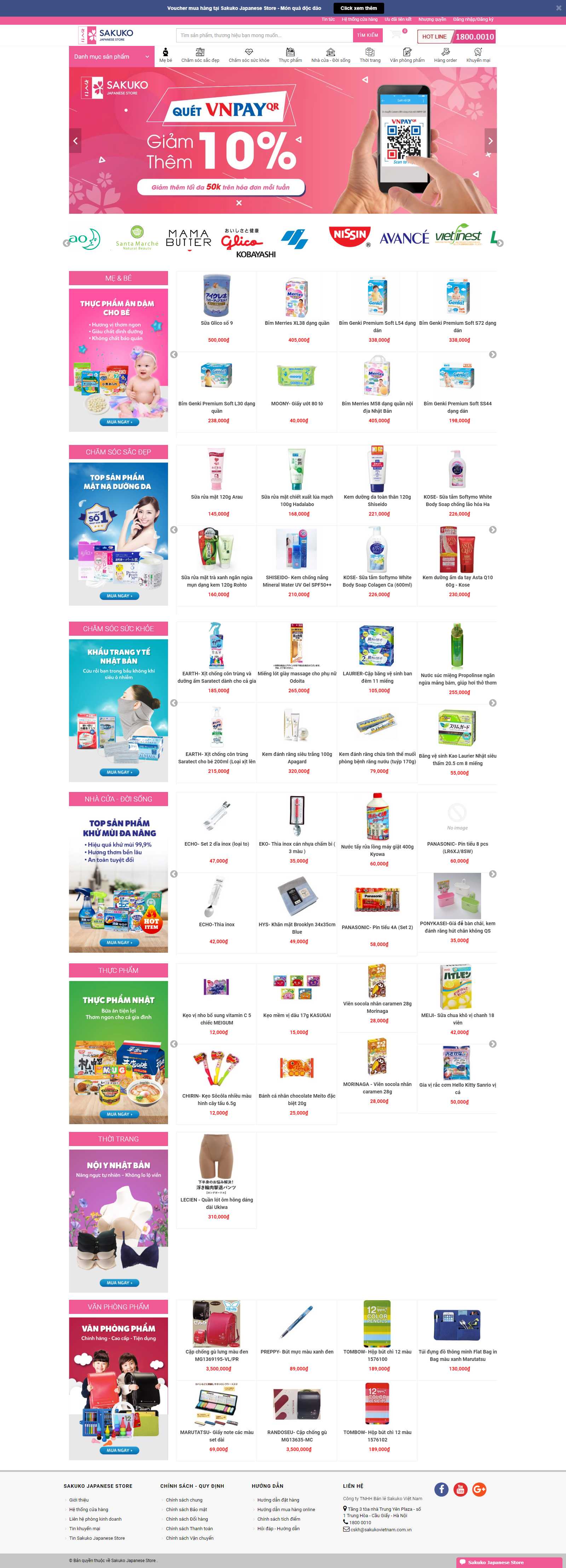 Thiết kế web joomla - sakukostore.com.vn