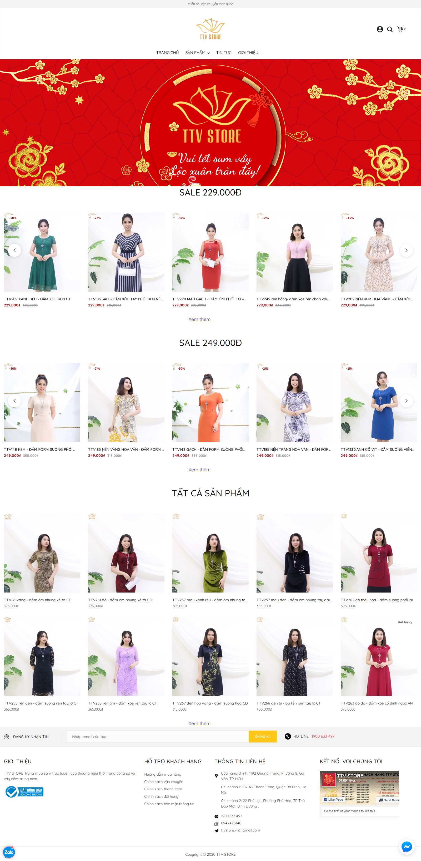 Thiết kế web chất lượng - ttvstore.vn