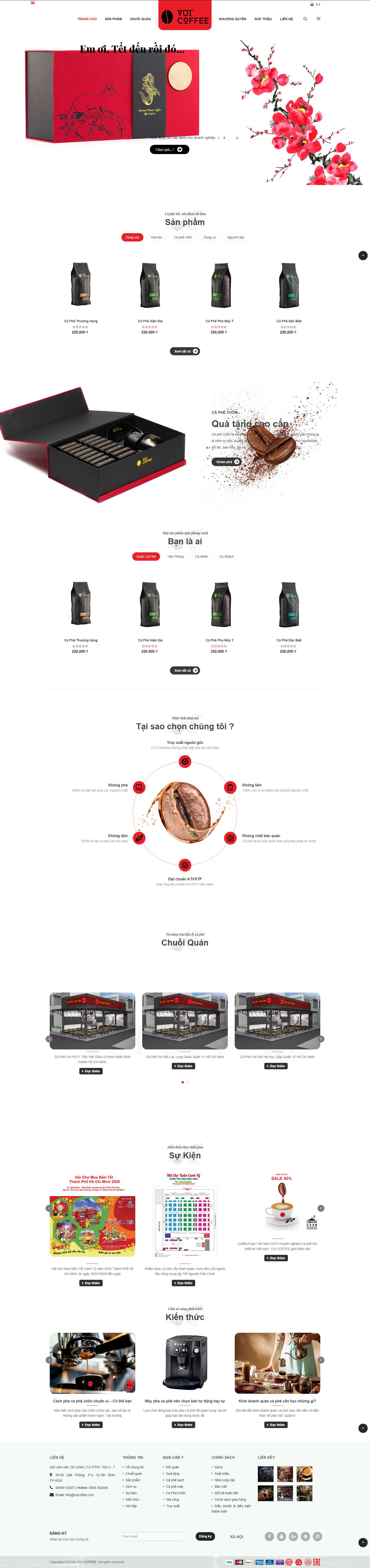 Thiết kế web siêu tốc - vuicoffee.com