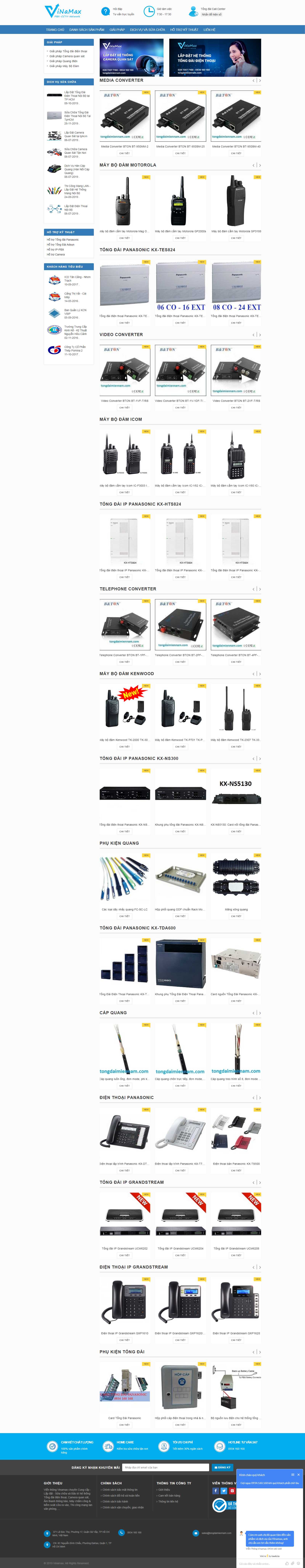 Thiết kế web dịch vụ - tongdaimiennam.com