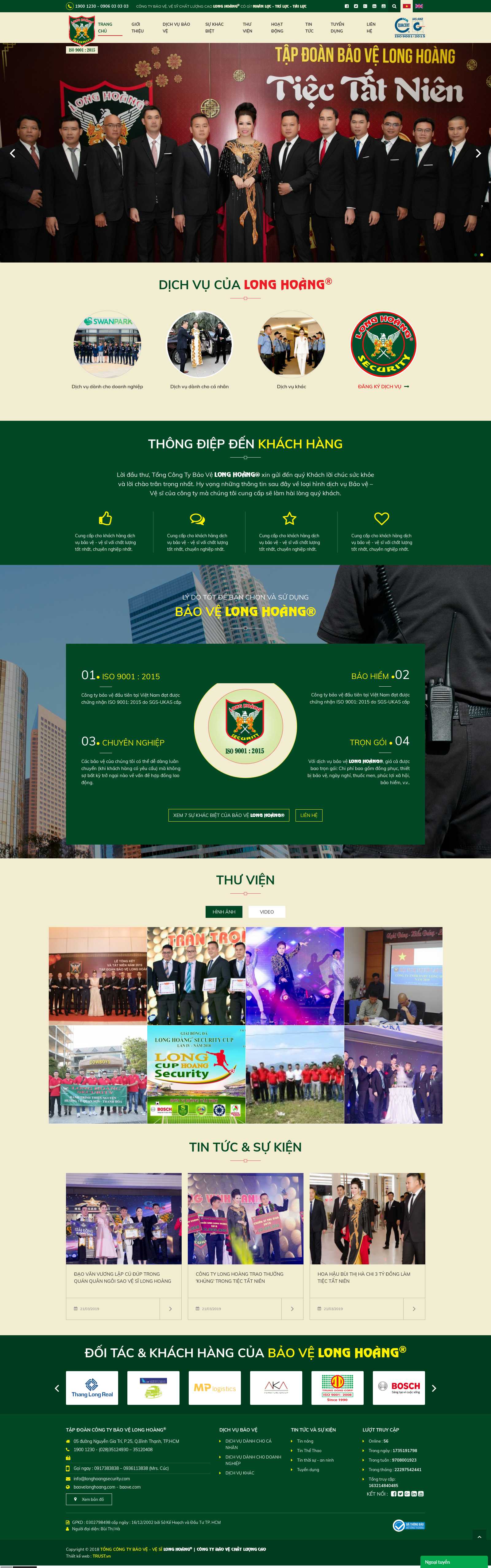 Thiết kế web dịch vụ - baove.com