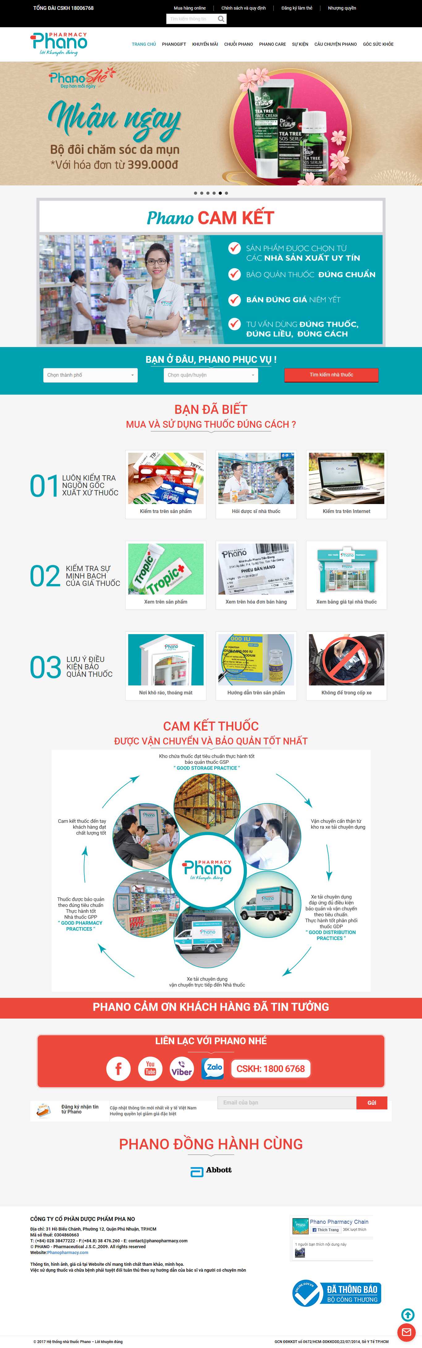 Thiết kế web đống đa - phanopharmacy.com