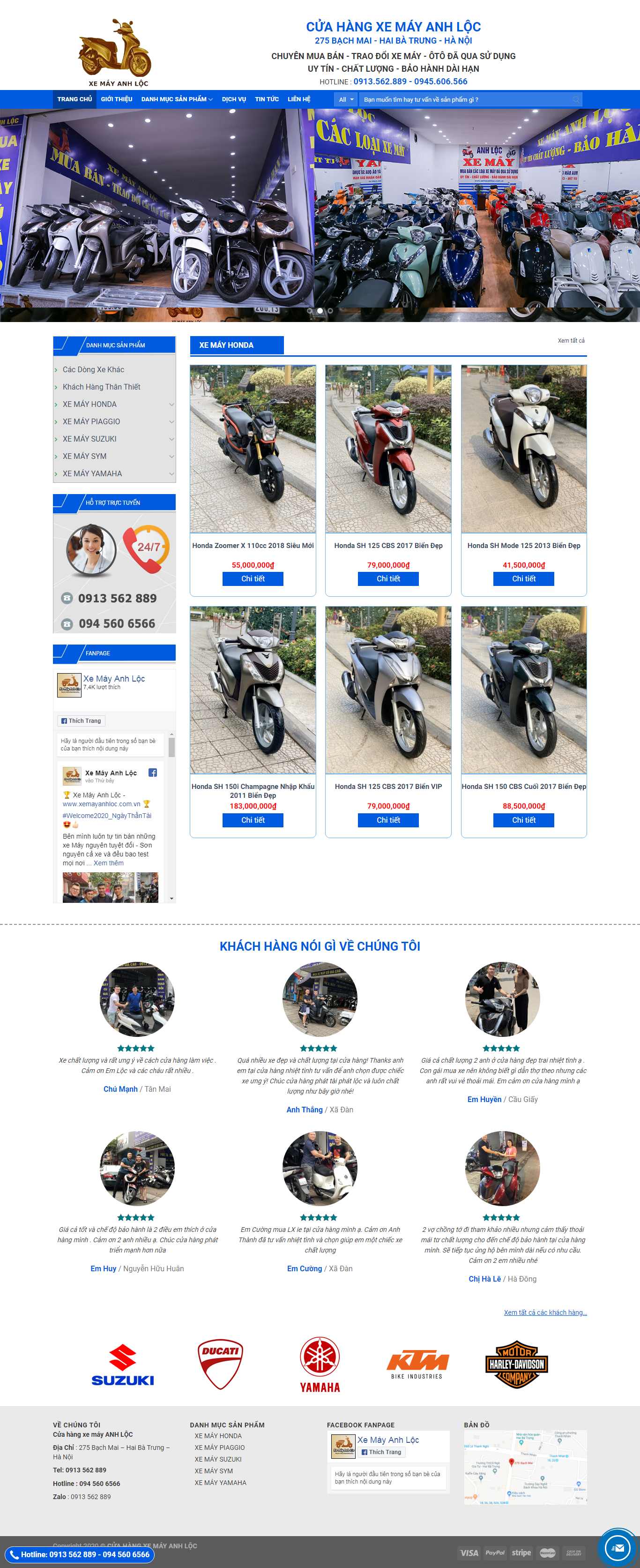Thiết kế Web Ô tô - Xe máy - xemayanhloc.com.vn