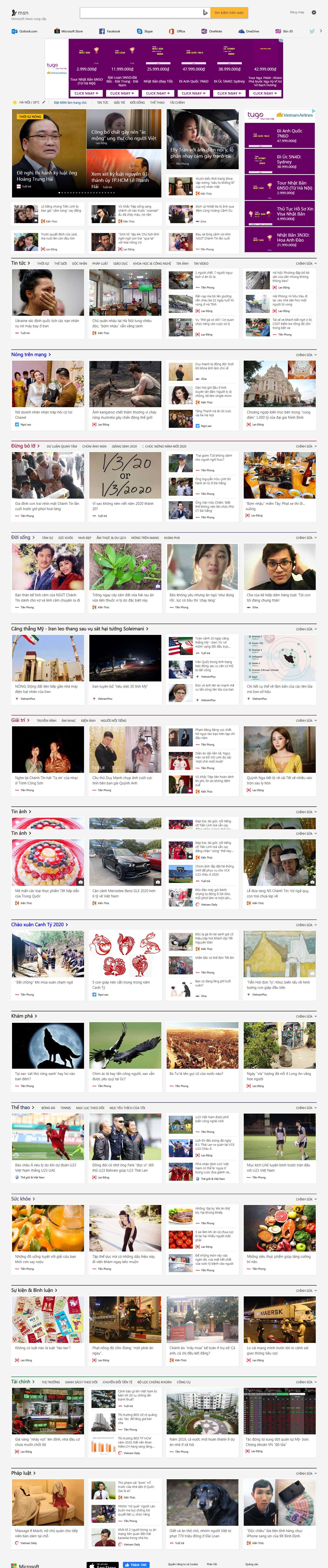 Thiết kế web Quận Ba Đình - www.msn.com