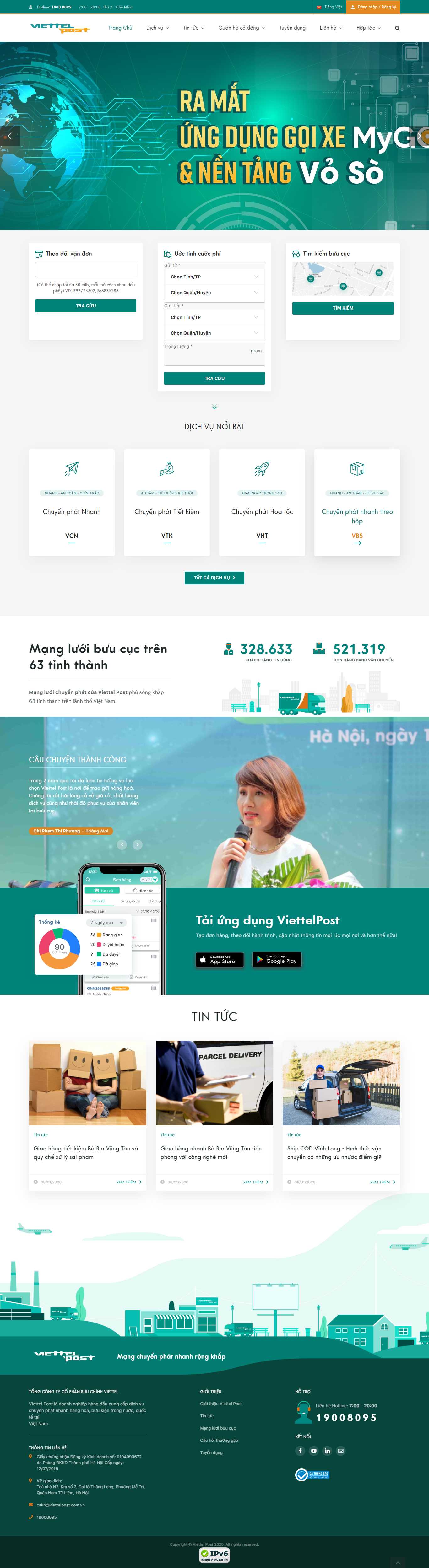 Thiết kế Web Quận Tây Hồ - viettelpost.com.vn