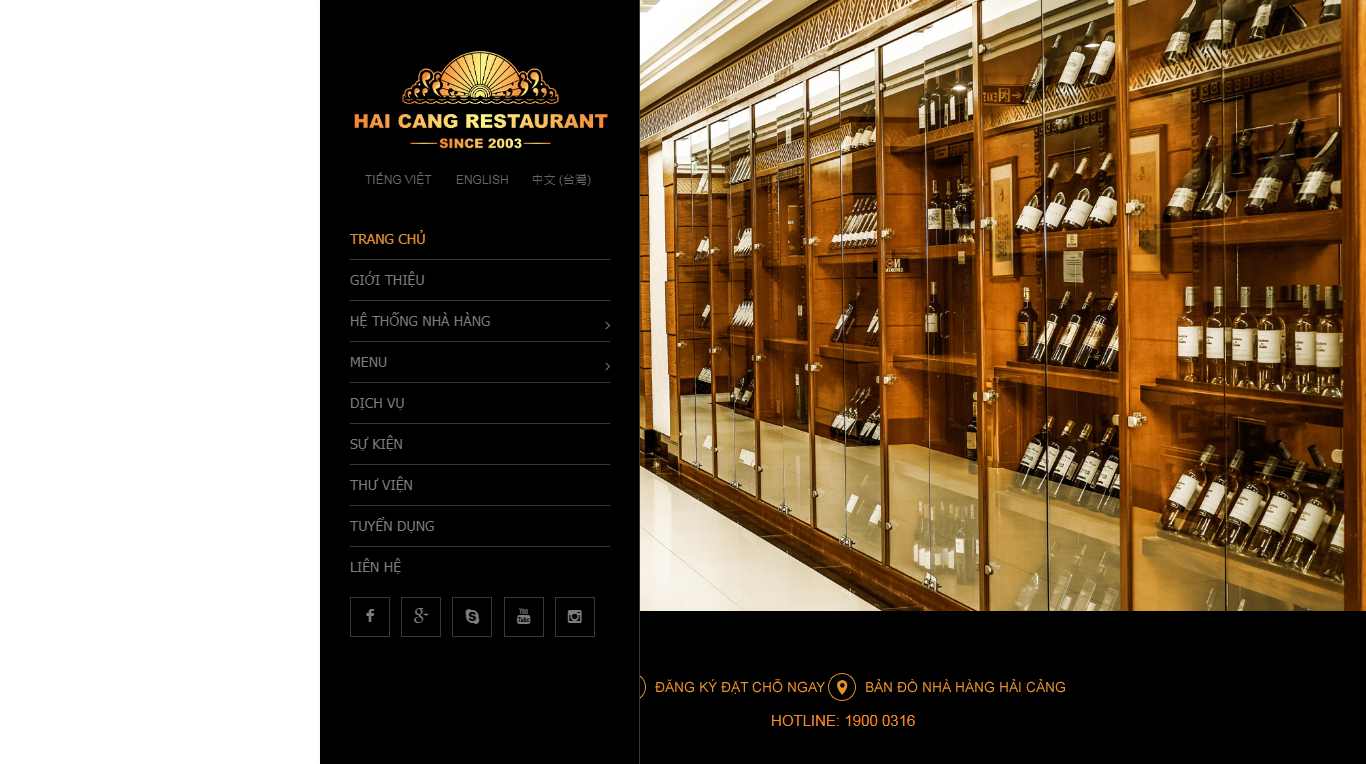 Thiết kế Web Nhà hàng - Quán cafe - Quán ăn - haicang.vn