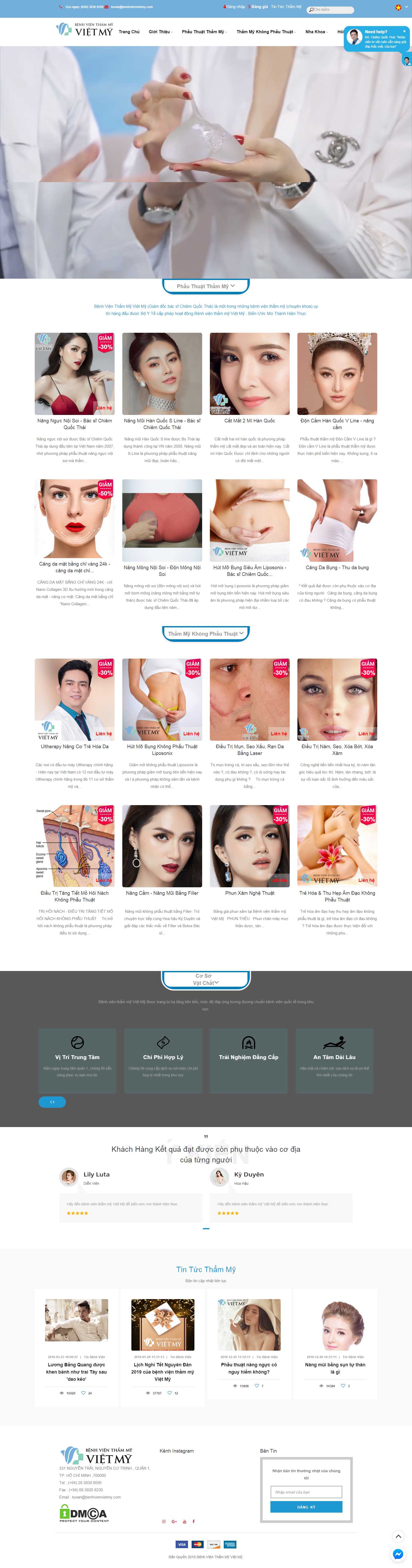 Thiết kế Web Huyện Sóc Sơn - benhvienvietmy.com