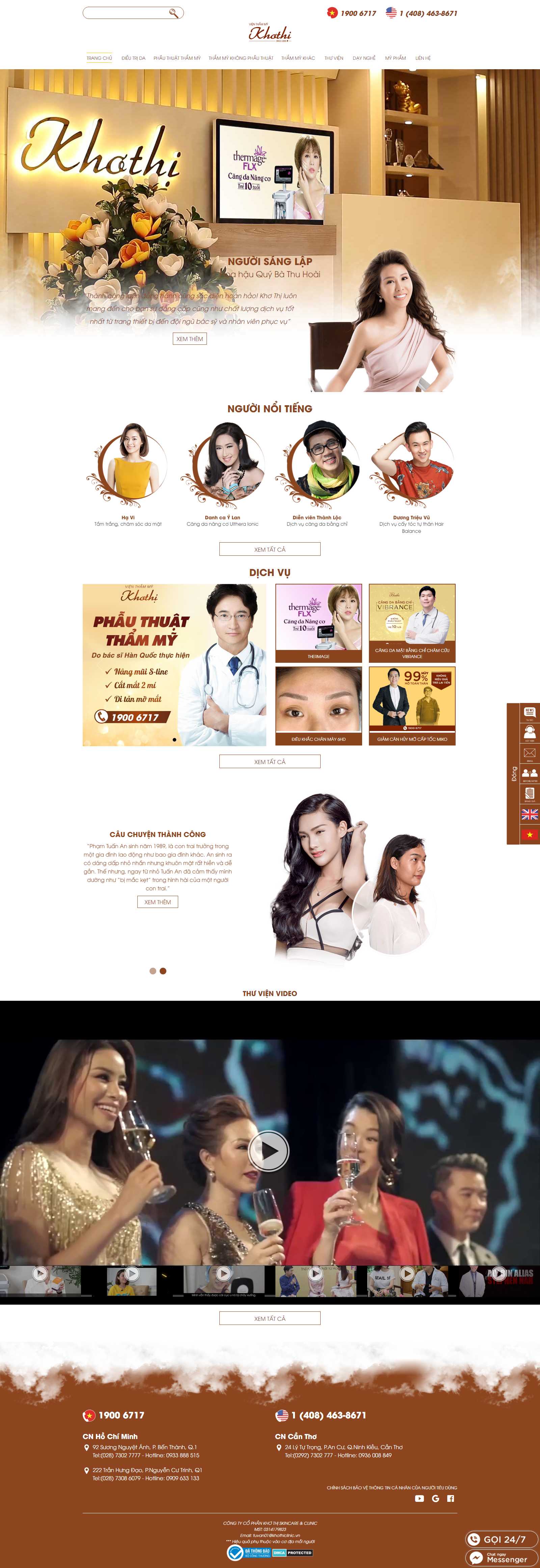 Thiết kế Web Huyện Đông Anh - vienthammykhothi.vn