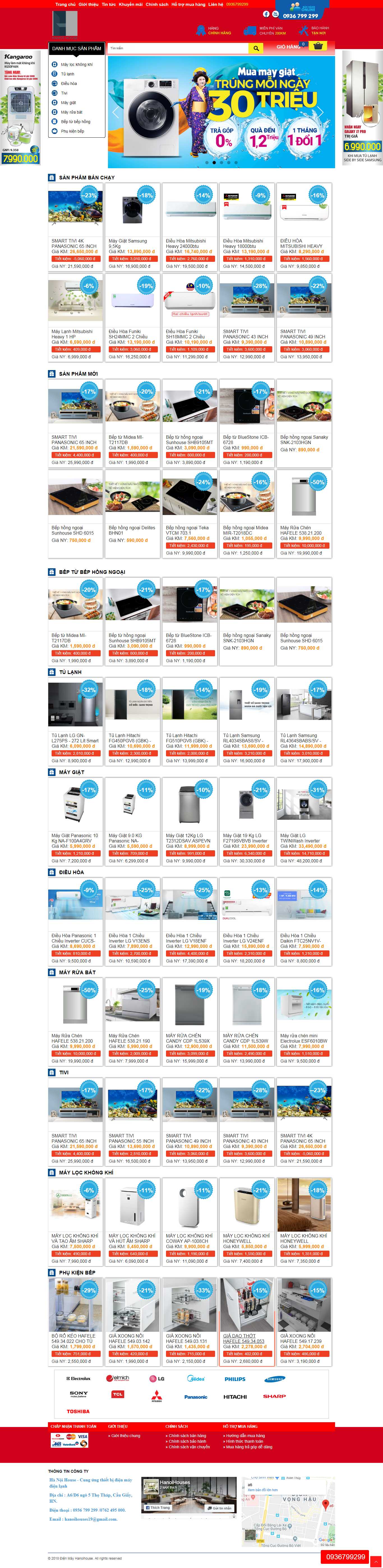 Thiết kế Web bán hàng trực tuyến - hanoihouse.com.vn