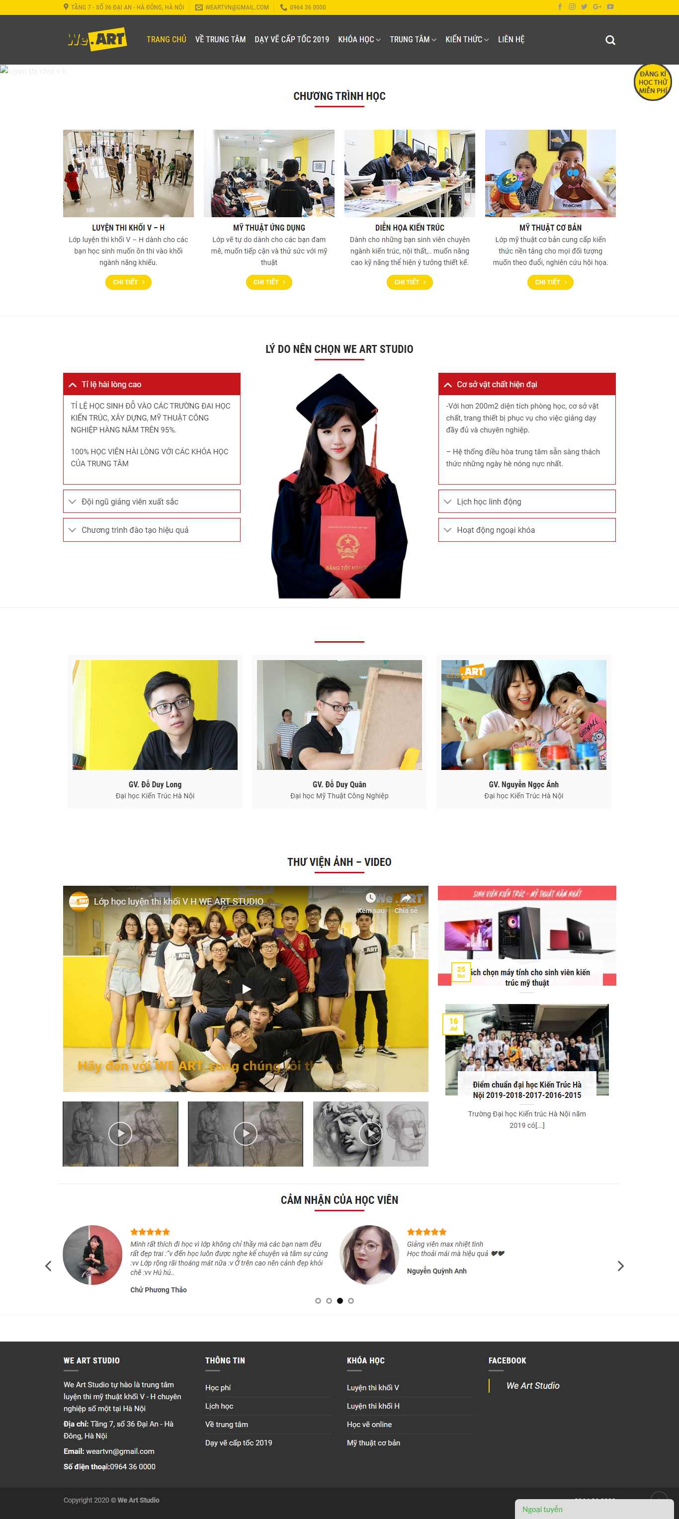 Thiết kế Web Nghệ thuật - Mỹ thuật - weart.vn