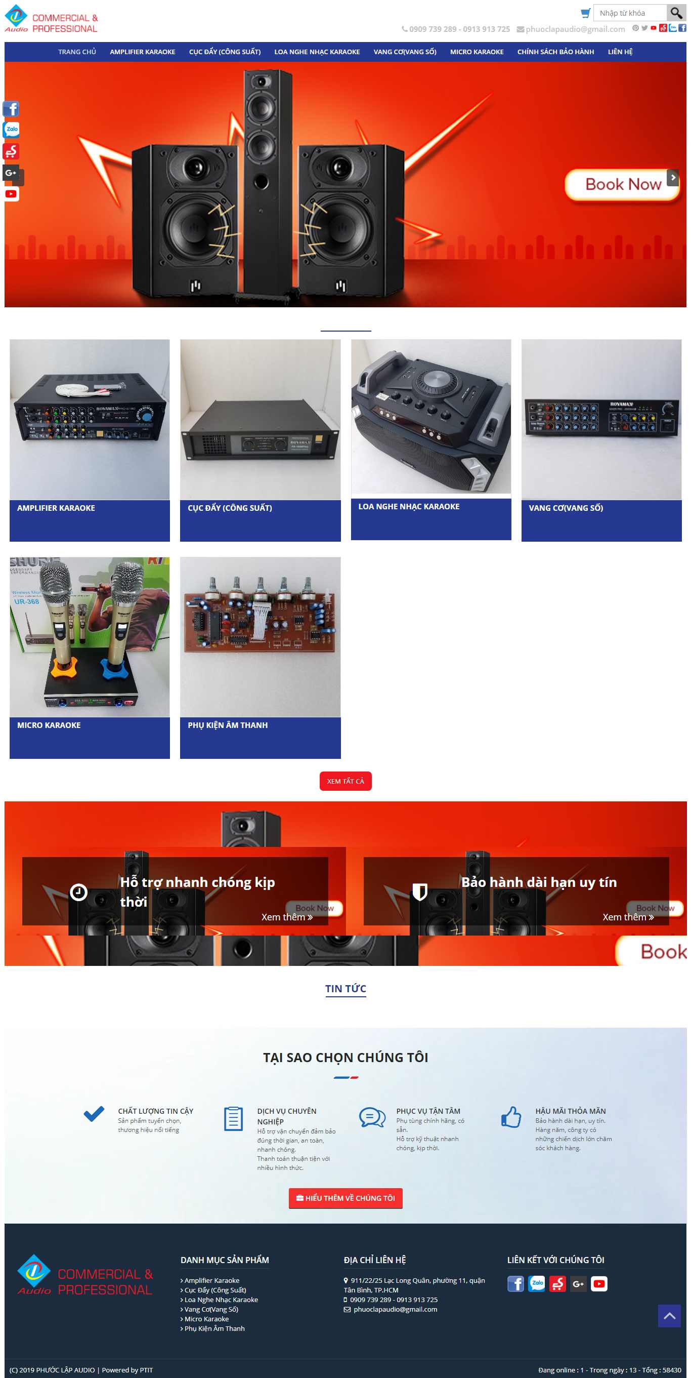 Thiết kế Web Máy tính - Kỹ thuật số - phuoclapaudio.com