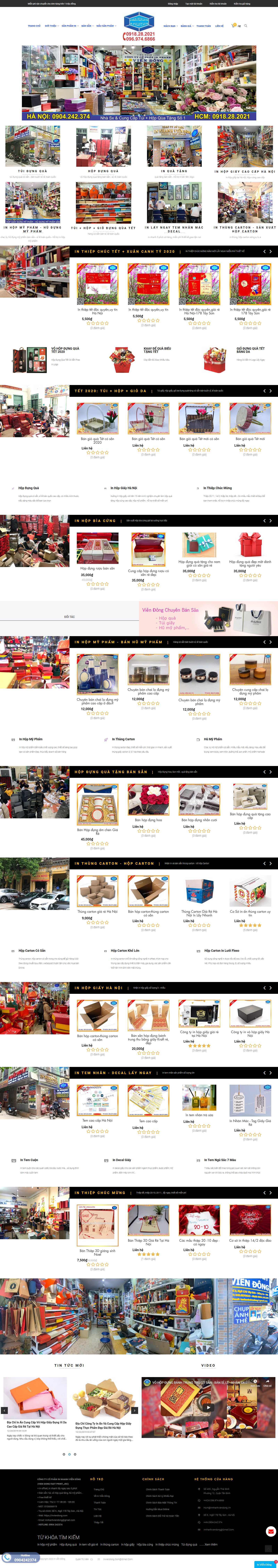 Thiết kế Web Huyện Ba Vì - inviendong.com