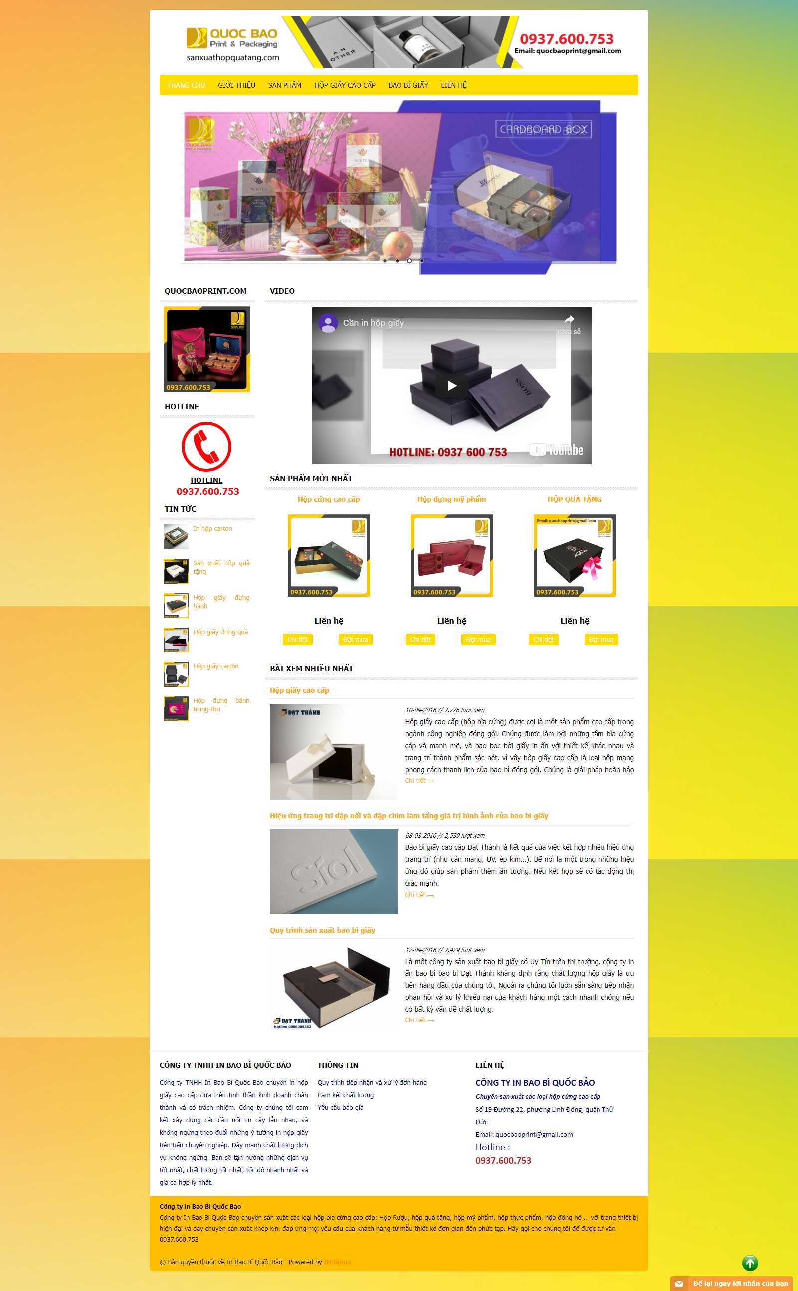 Thiết kế Web Huyện Ba Vì - inviendong.com