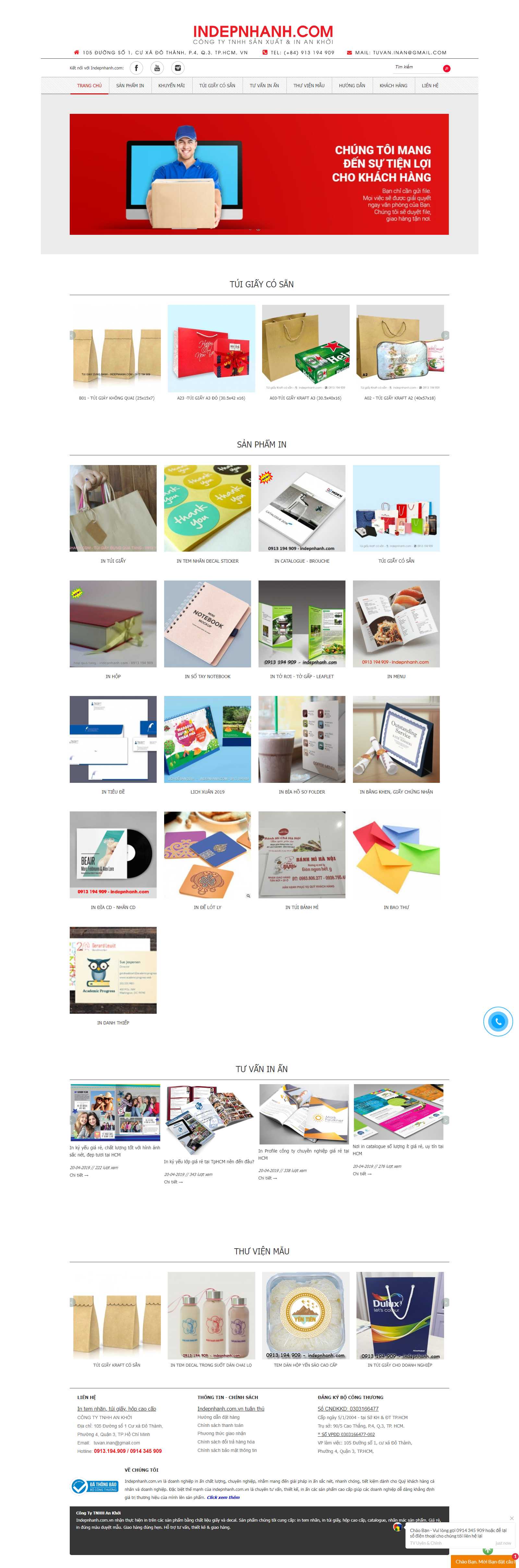 Thiết kế Web Huyện Phúc Thọ - indepnhanh.com.vn