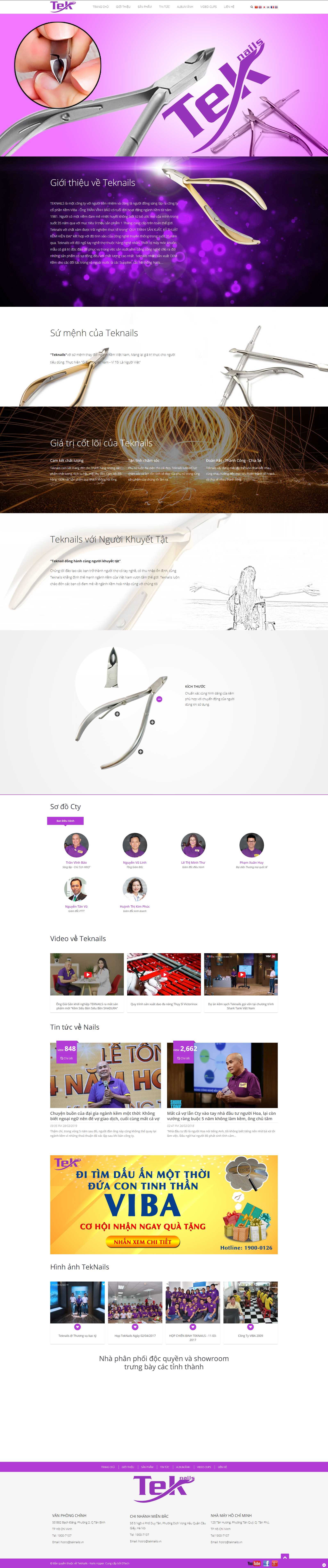 Thiết kế Web Huyện Hoài Đức - teknails.vn