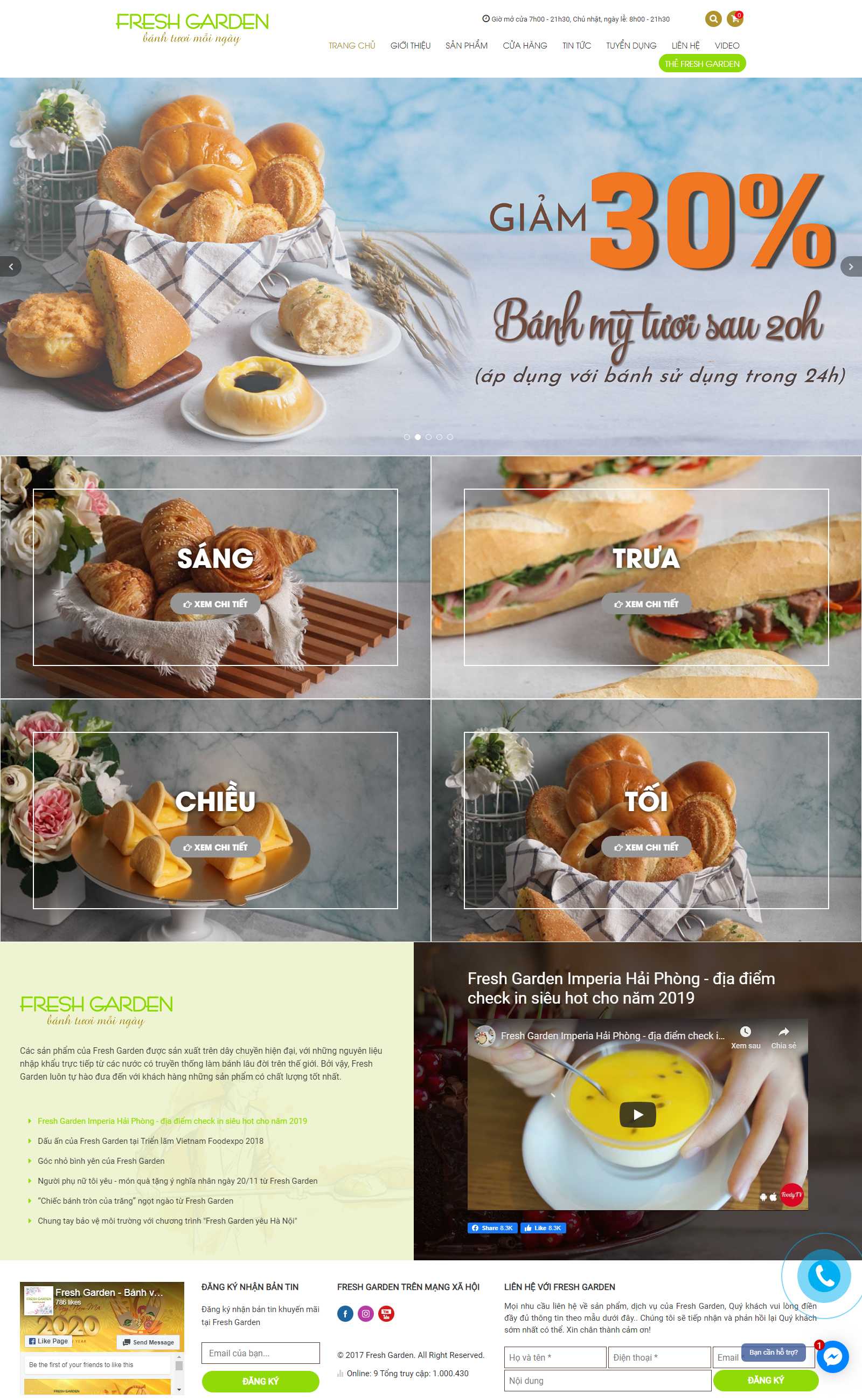 Thiết kế Web Huyện Quốc Oai - freshgarden.vn