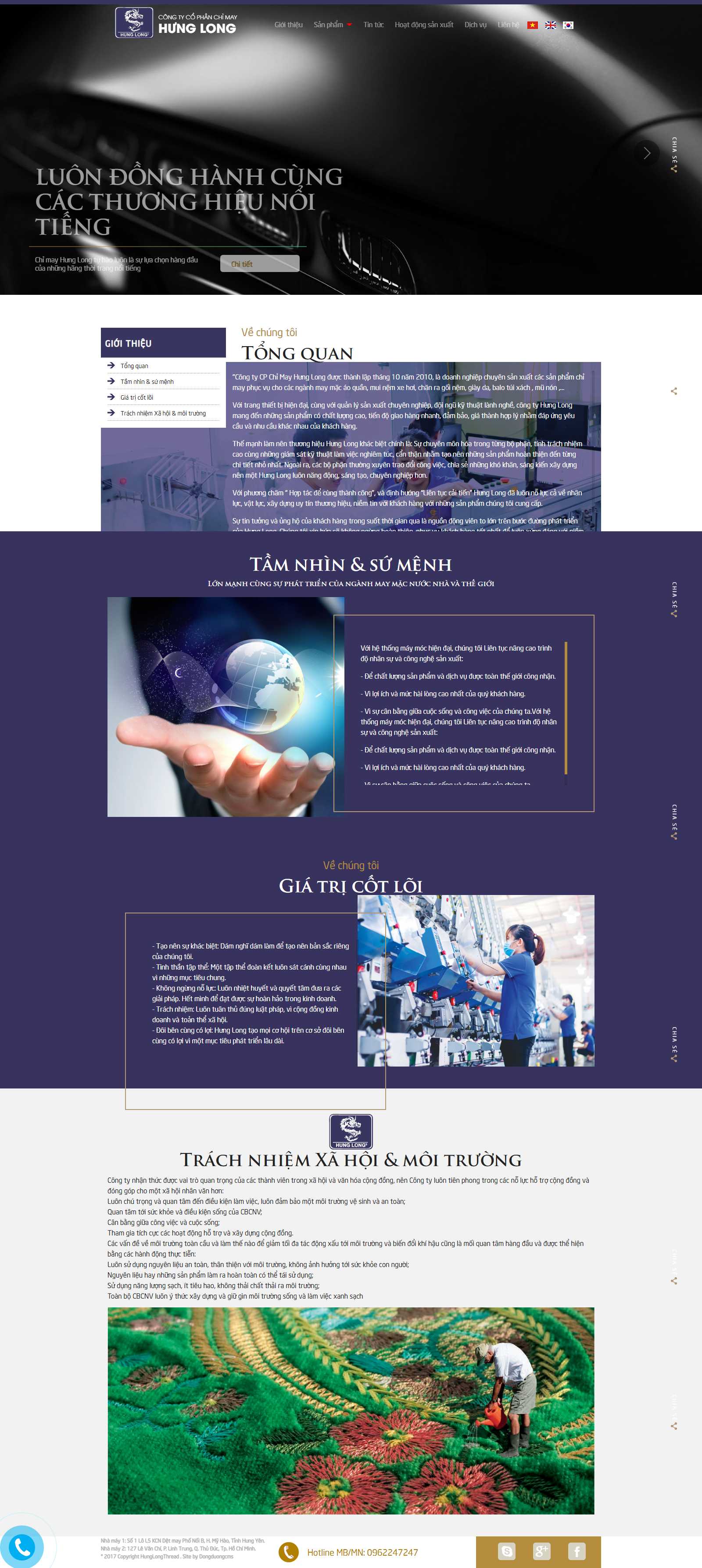 Thiết kế Web Huyện Thanh Oai - hunglongthread.com