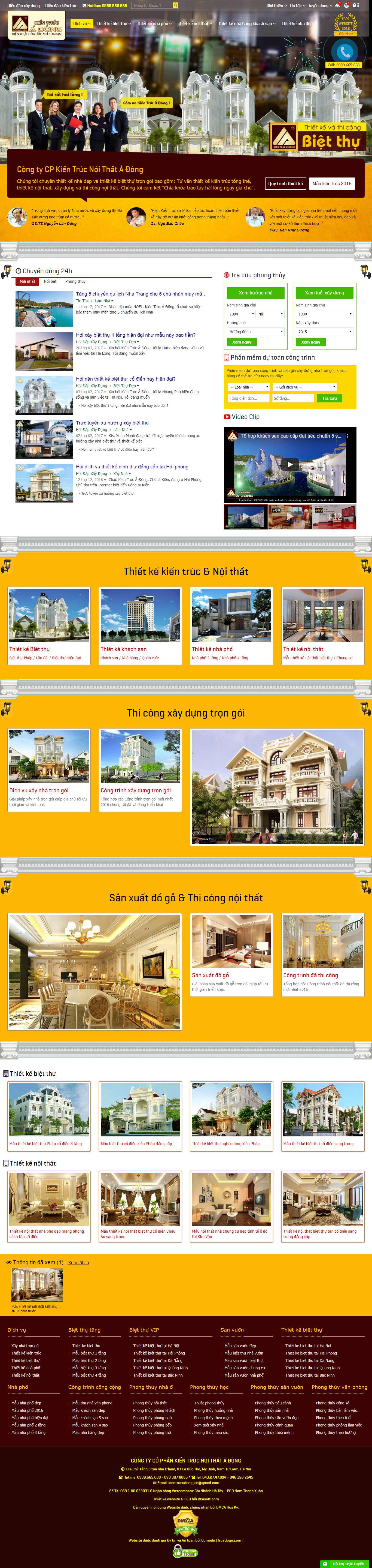 Thiết kế Web chuyên nghiệp giá rẻ - www.kientrucadong.com
