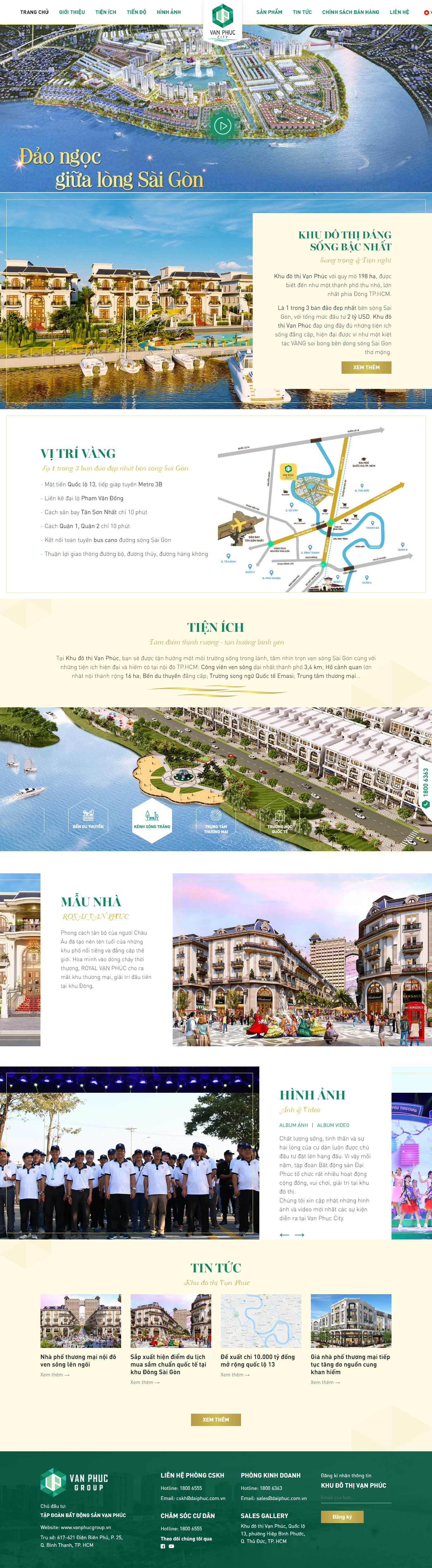 Thiết kế Web web bất động sản - web nhà đất - khudothivanphuc.com.vn