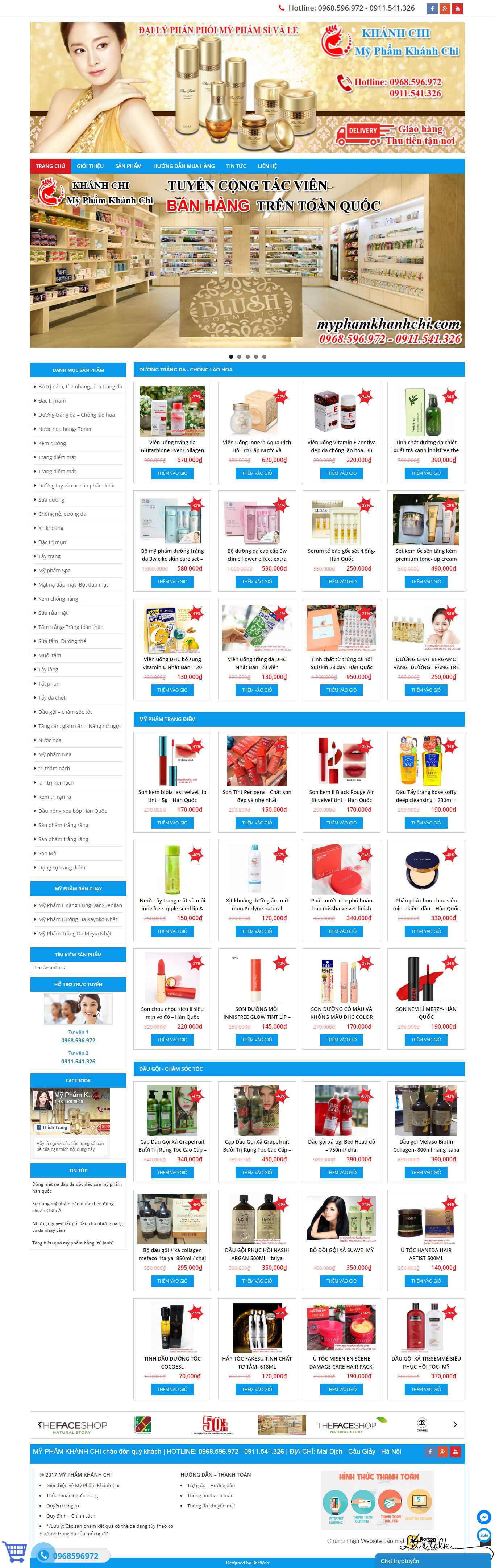 Thiết kế Web bán hàng online chuyên nghiệp - myphamkhanhchi.com