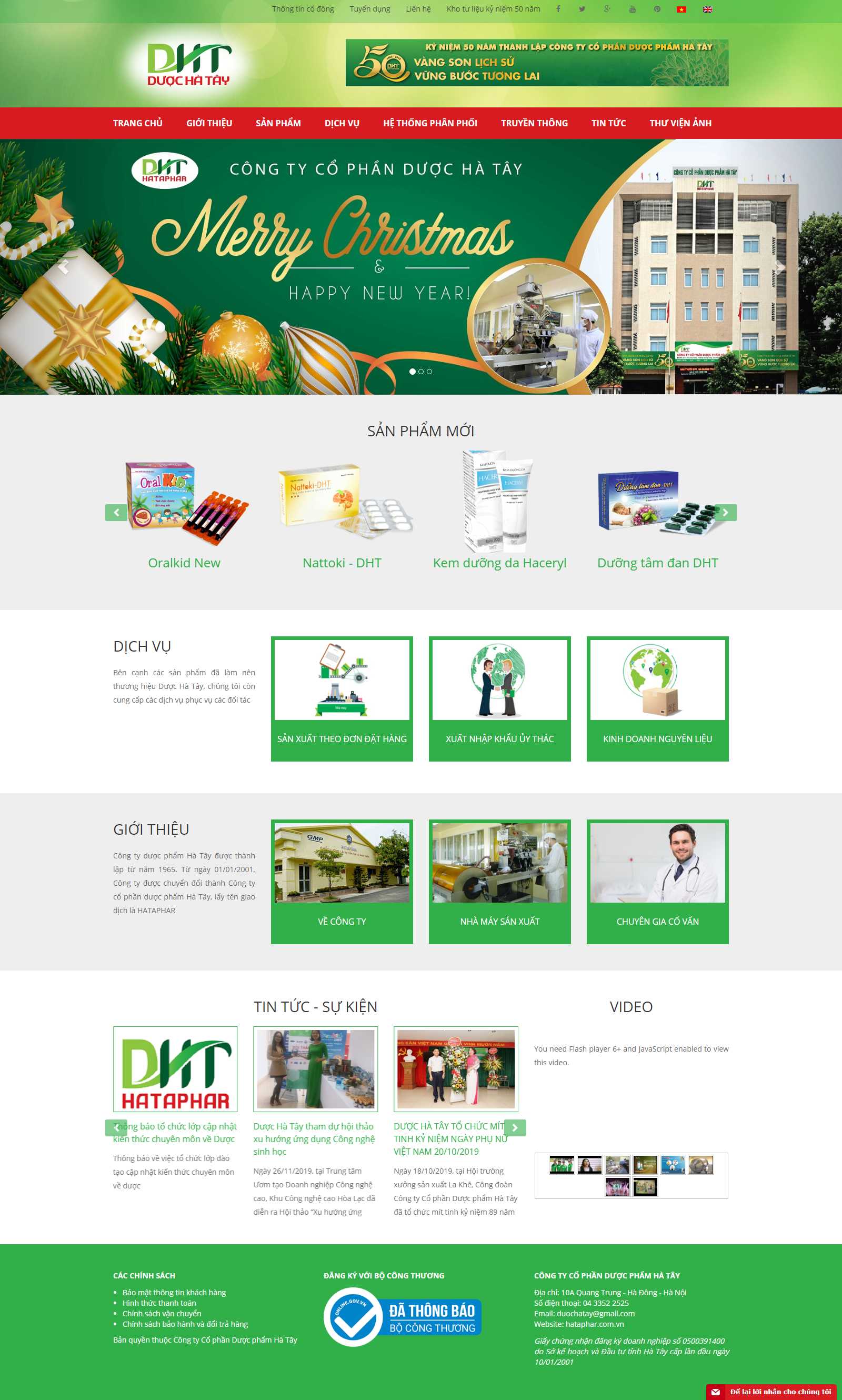 Thiết kế Web Huyện Thường Tín - www.hataphar.com.vn
