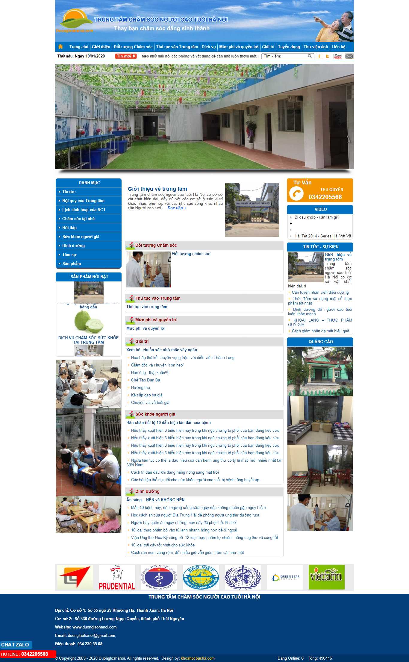 Thiết kế Web Sức Khỏe - Y Tế - Dược - duonglaohanoi.com