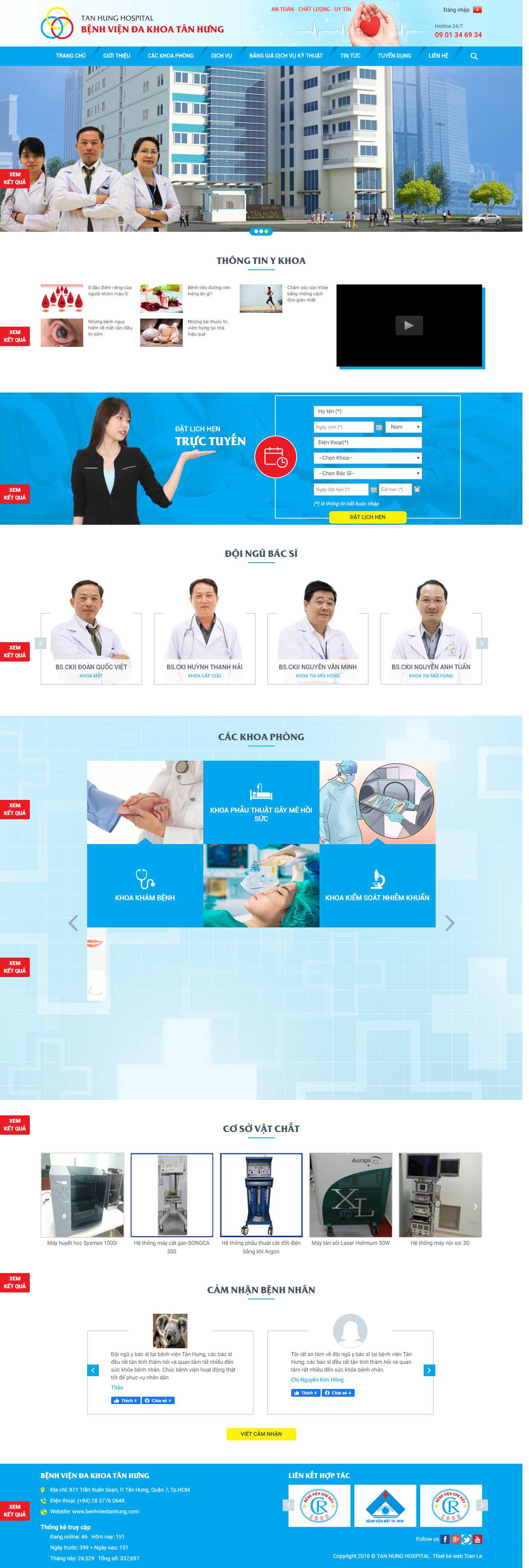 Thiết kế Web Sức Khỏe - Y Tế - Dược - www.benhvientanhung.com