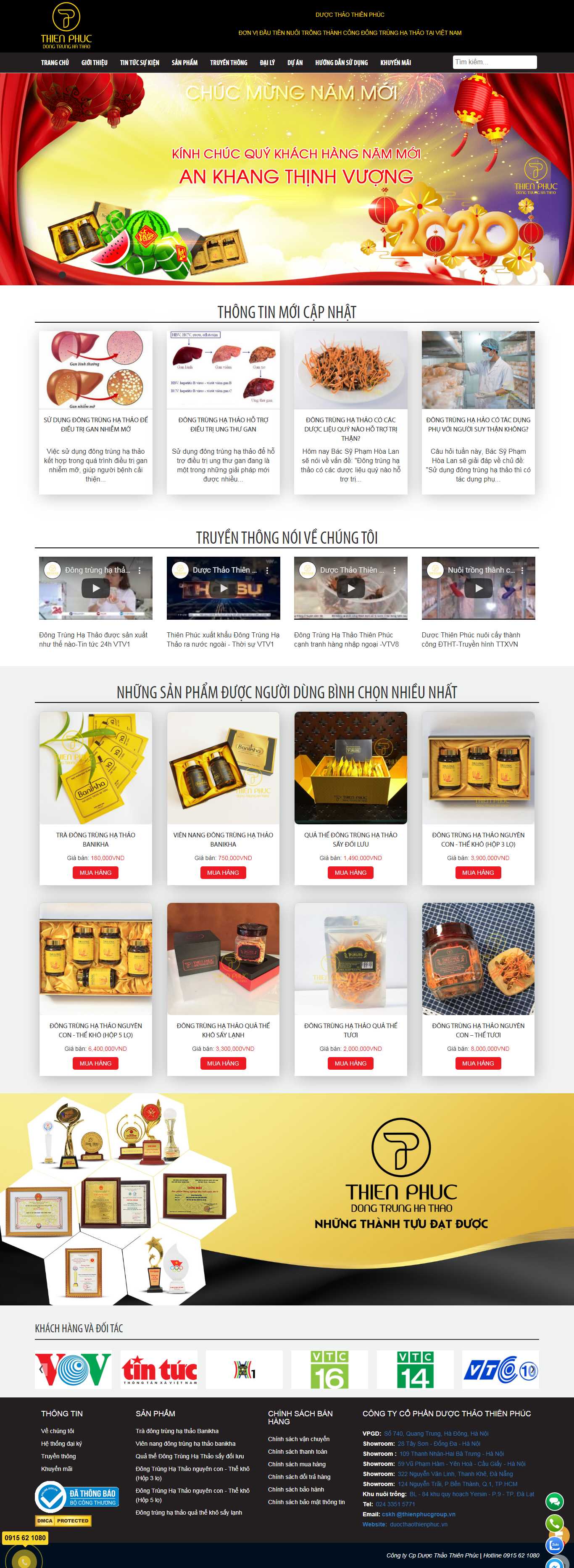 Thiết kế Web Sức Khỏe - Y Tế - Dược - duocthaothienphuc.vn