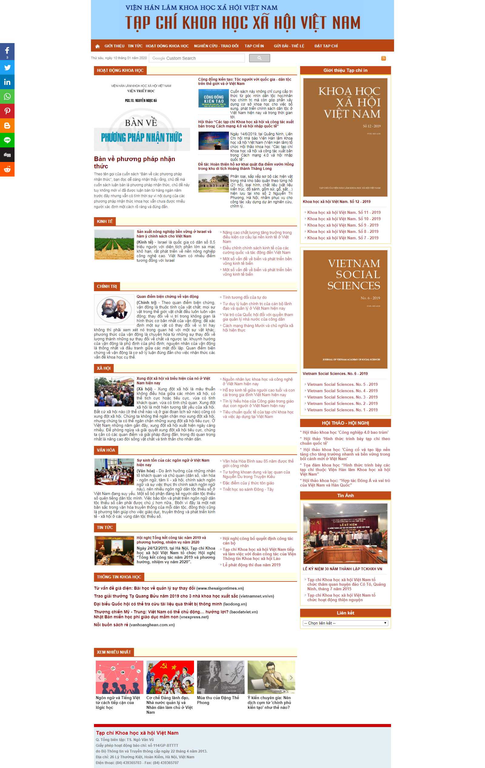 Thiết kế Web Miền Bắc - tapchikhxh.vass.gov.vn