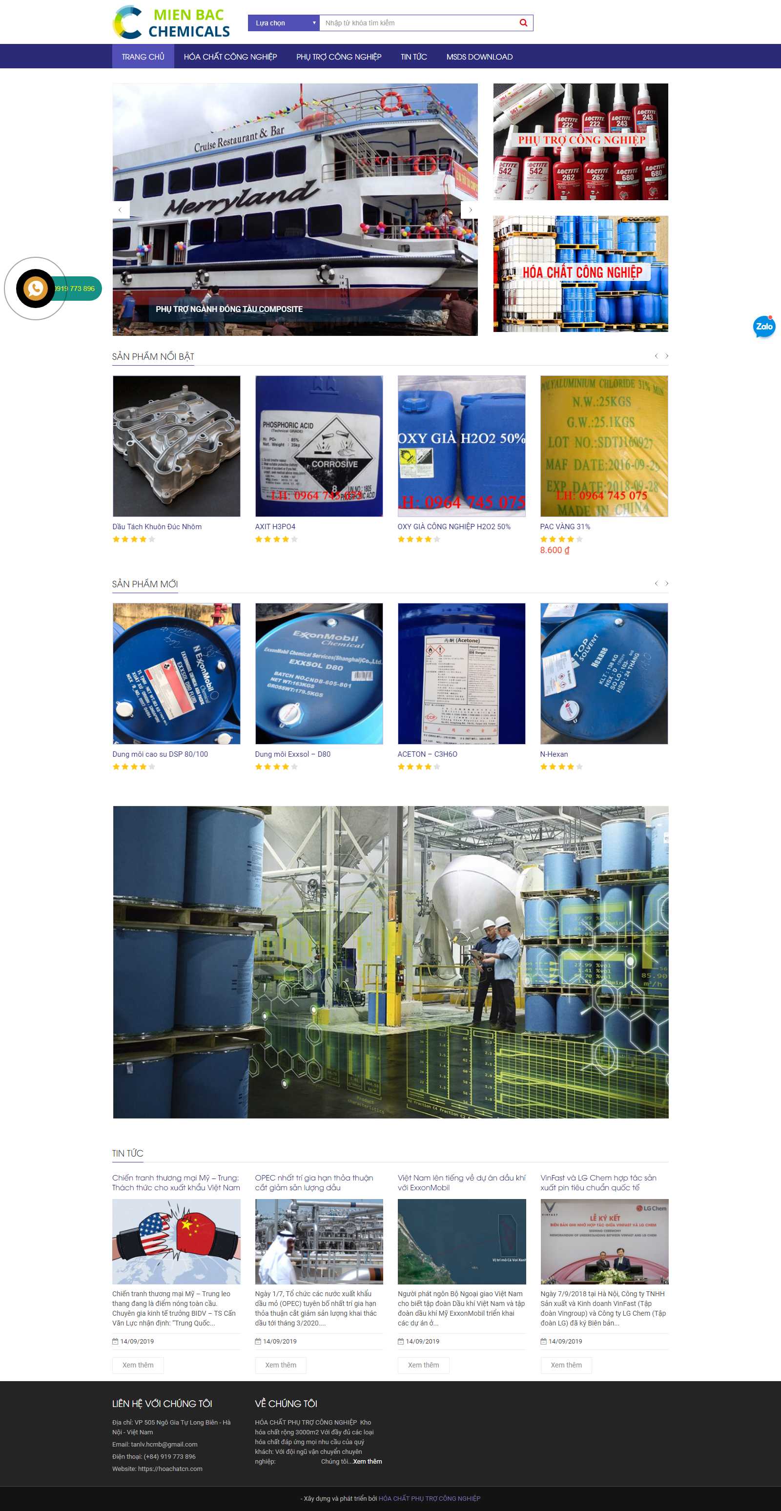 Thiết kế Web An Giang - hoachatcn.com