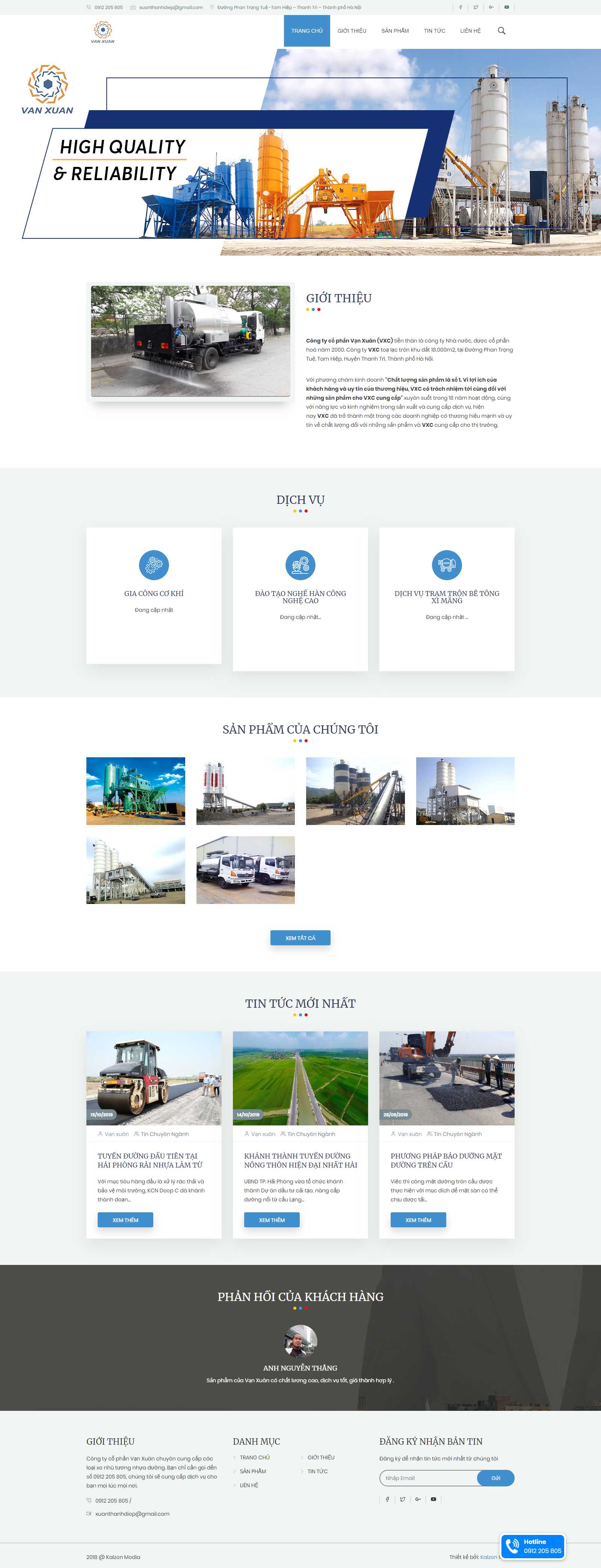 Thiết kế Web Bến Tre - xenhutuongnhuaduong.com.vn