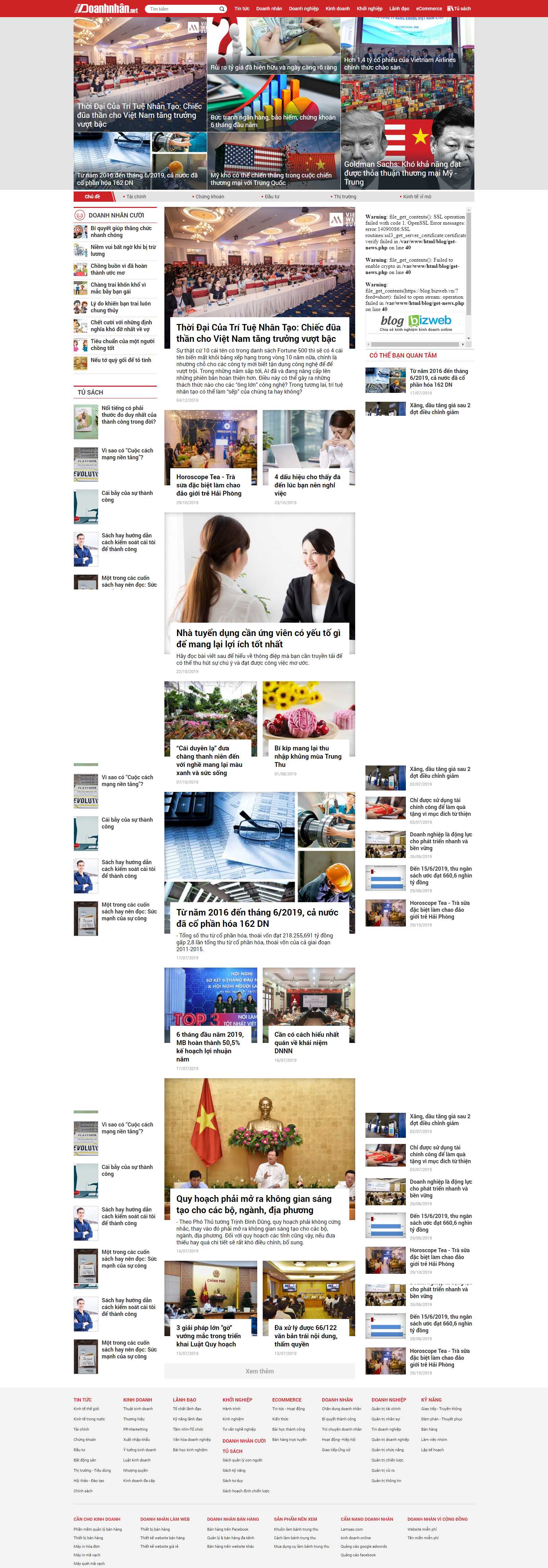 Thiết kế Web Bến Tre - doanhnhan.net