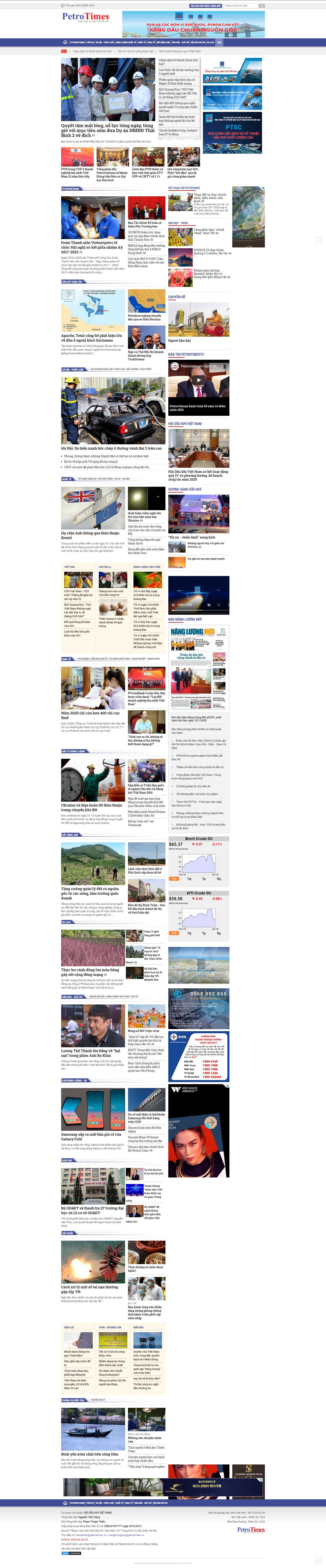 Thiết kế Web Bến Tre - petrotimes.vn