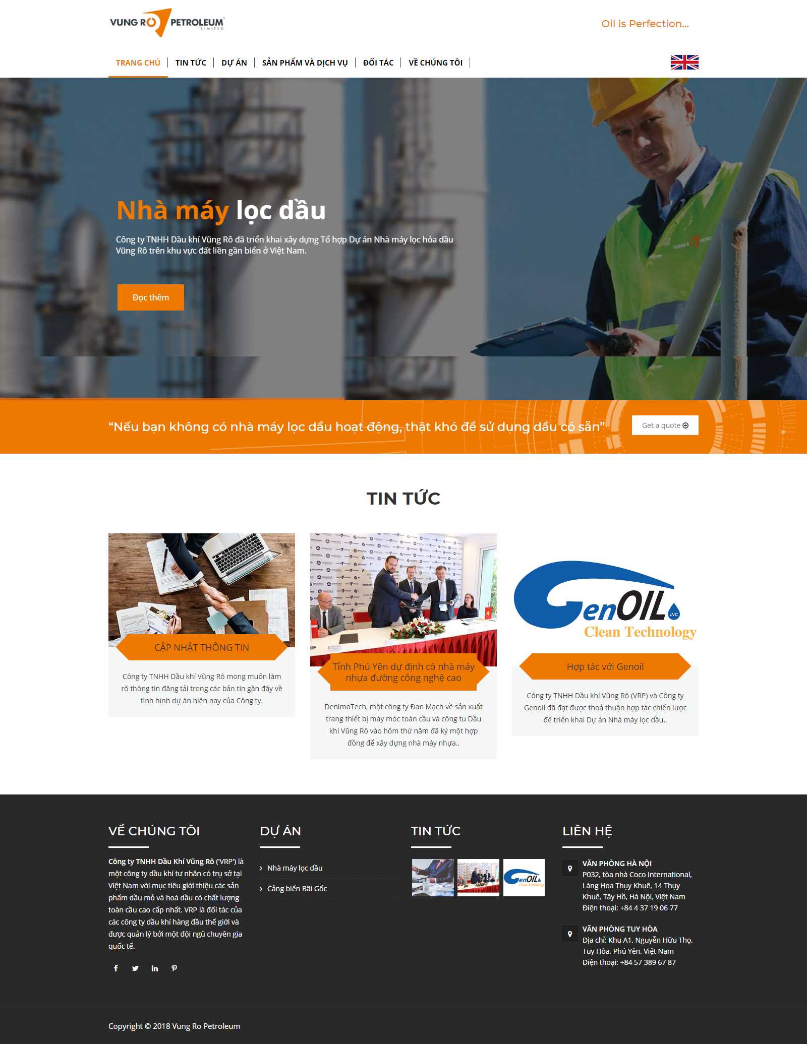 Thiết kế Web Bình Dương - vungropetroleum.com
