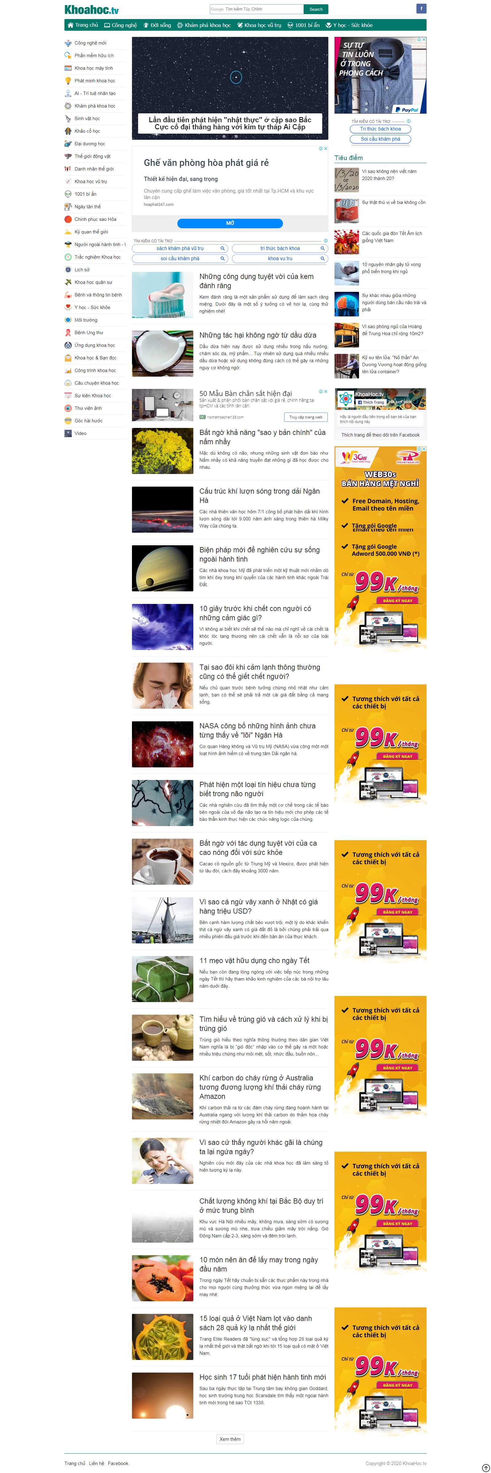 Thiết kế Web Bình Phước - khoahoc.tv