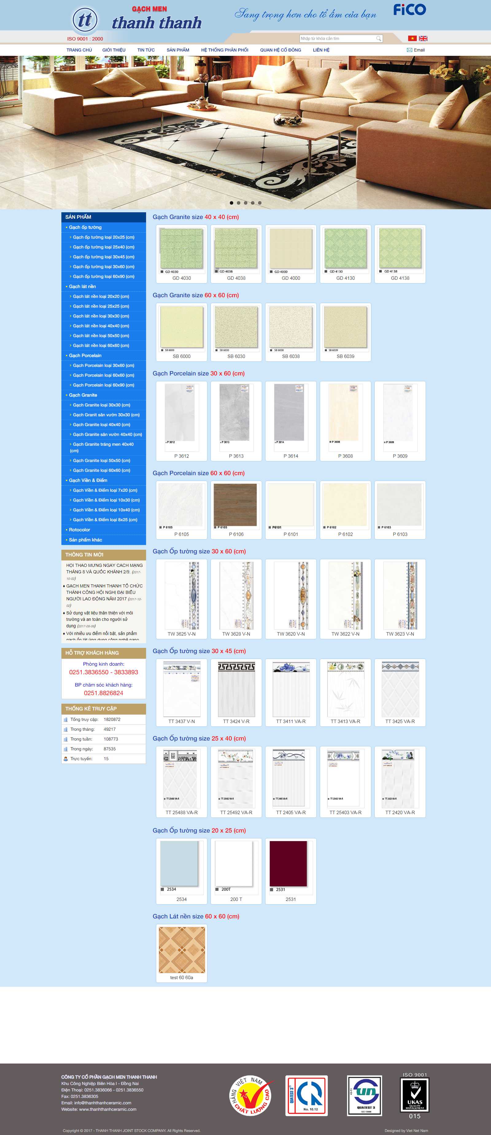 Thiết kế Web Bình Phước - thanhthanhceramic.com