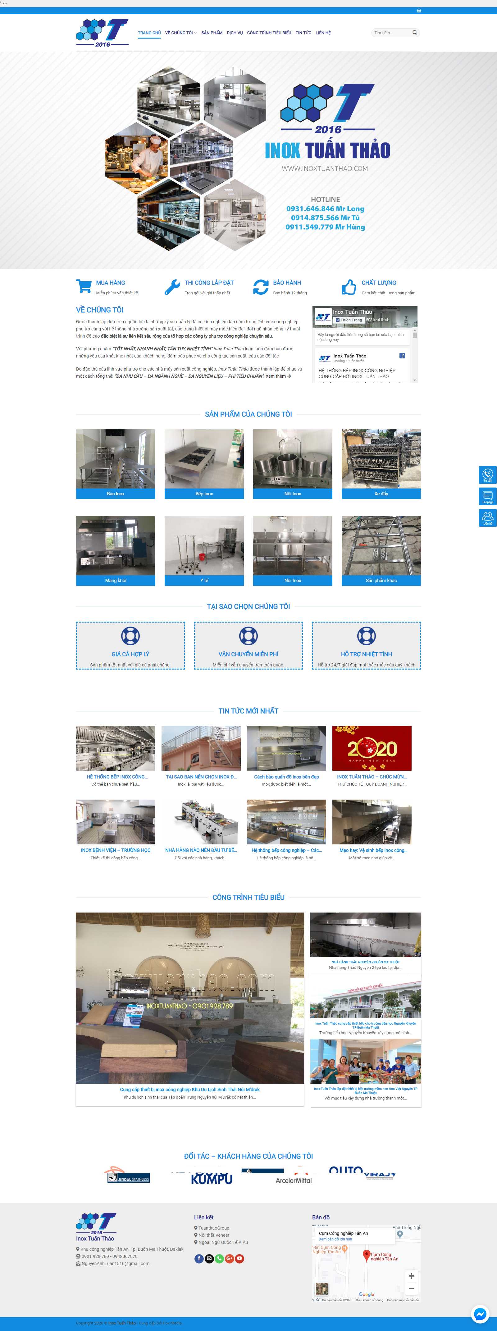 Thiết kế Web Đắk Nông - inoxtuanthao.com