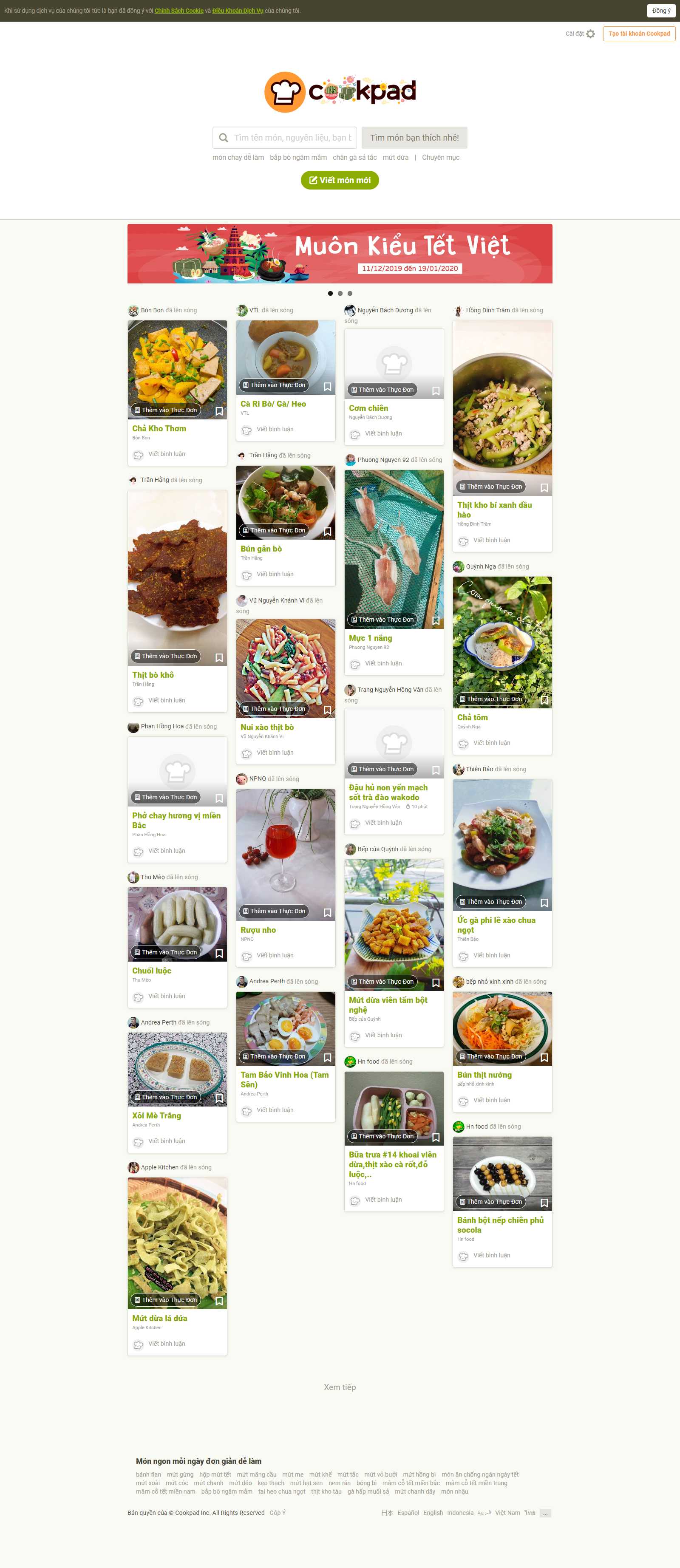 Thiết kế Web Điện Biên - cookpad.com