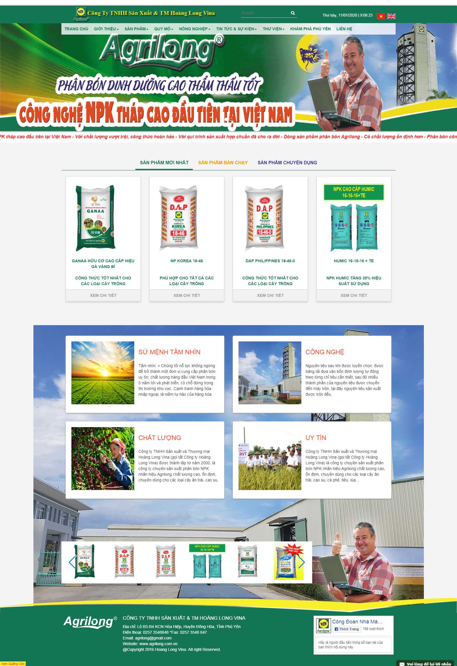 Thiết kế Web Hà Nội - agrilong.com.vn
