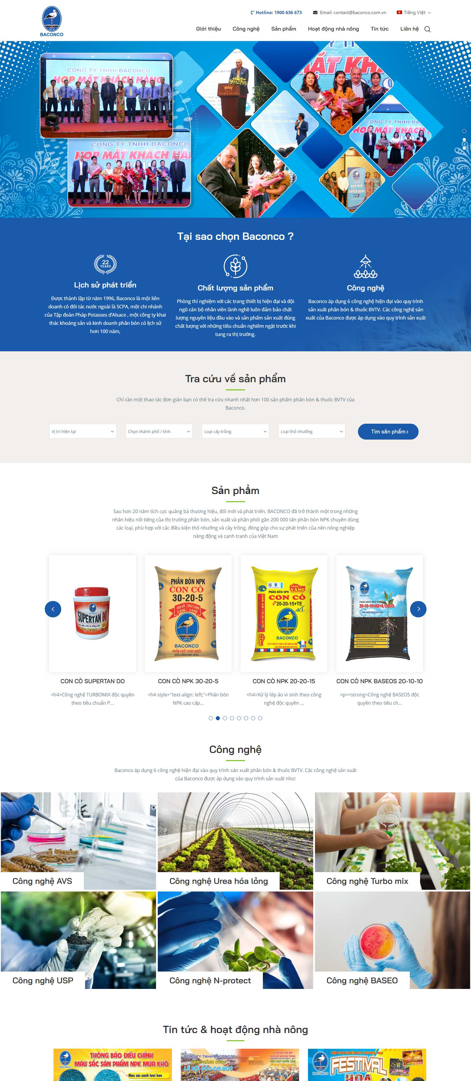 Thiết kế Web Hưng Yên - baconco.com.vn