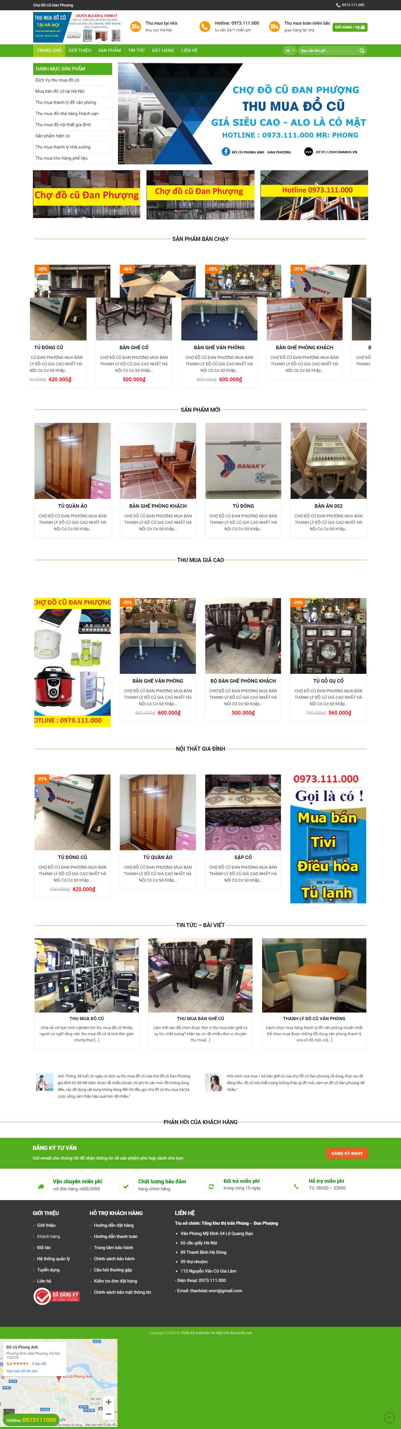 Thiết kế Web bán đồ cũ - docuhanoi.vn
