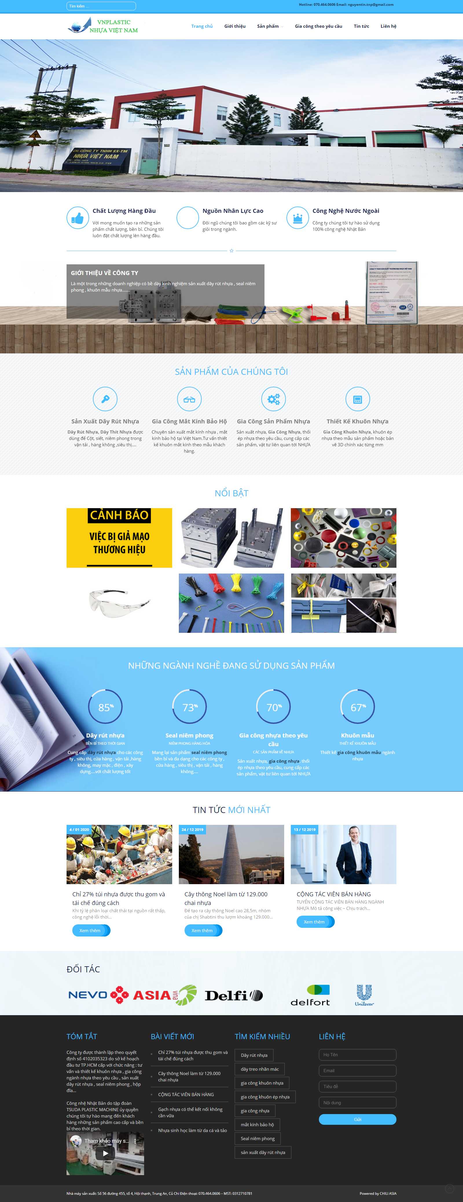 Thiết kế Web Khánh Hòa - giacongnganhnhua.com