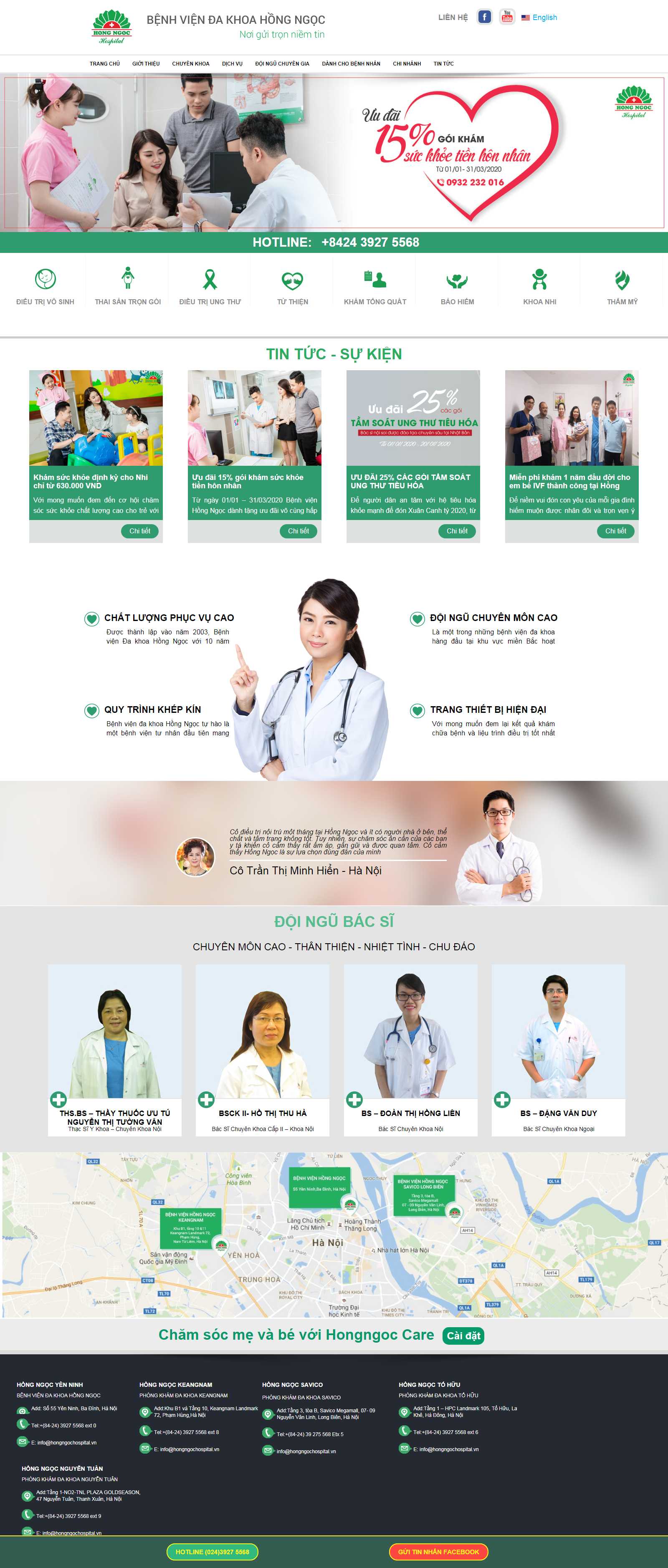 Thiết kế Web Kiên Giang - hongngochospital.vn