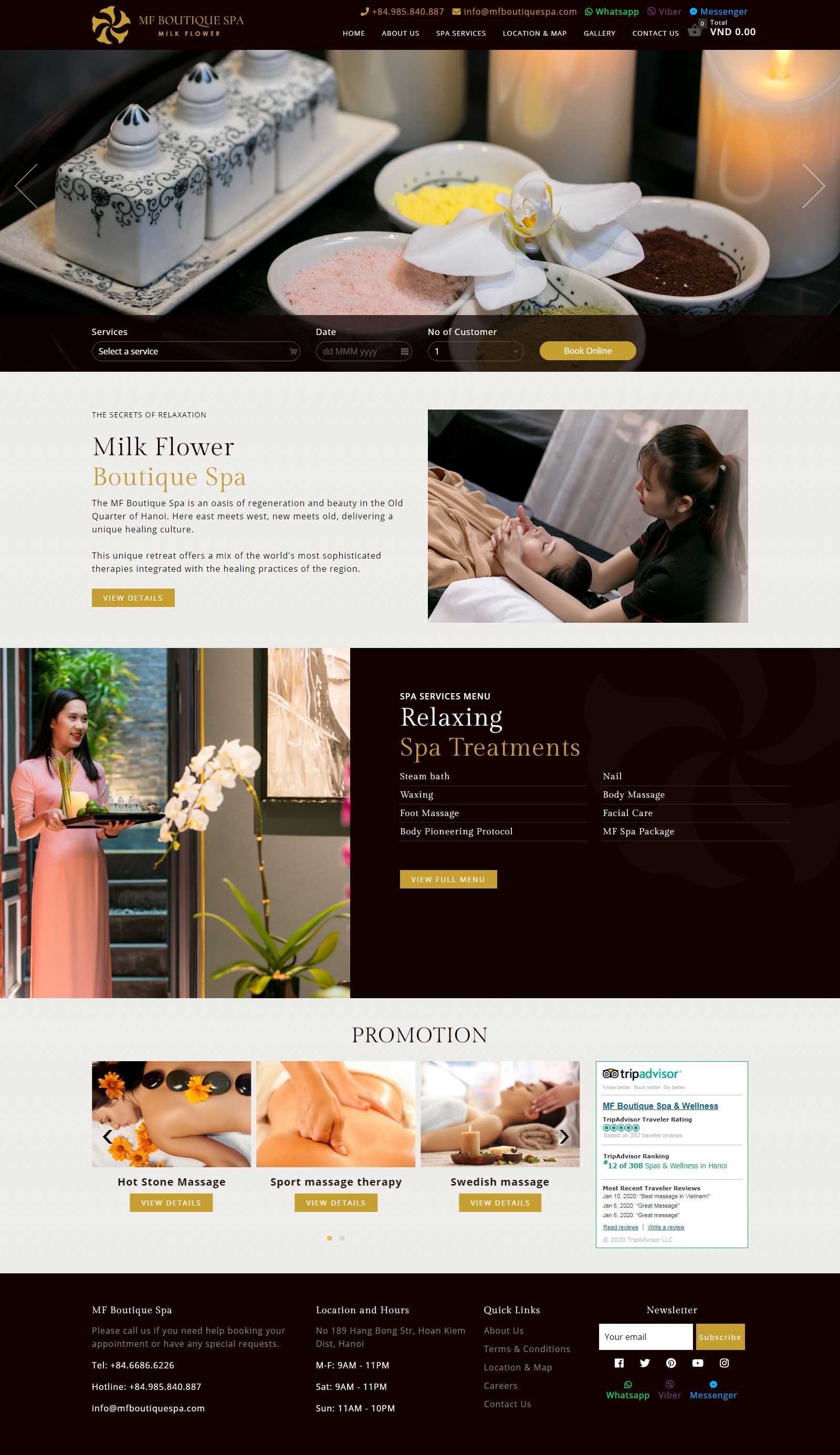 Thiết kế Web Lai Châu - www.mfboutiquespa.com
