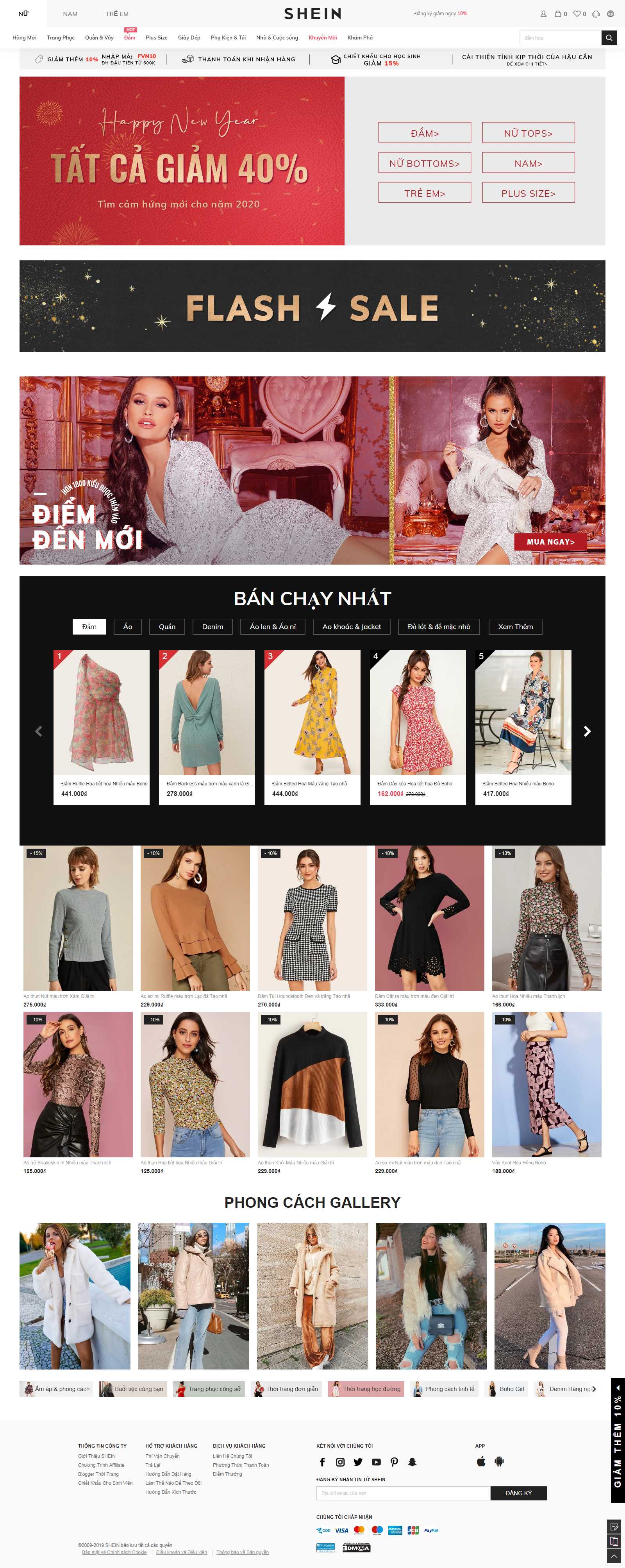 Thiết kế Web Nam Định - www.shein.com.vn