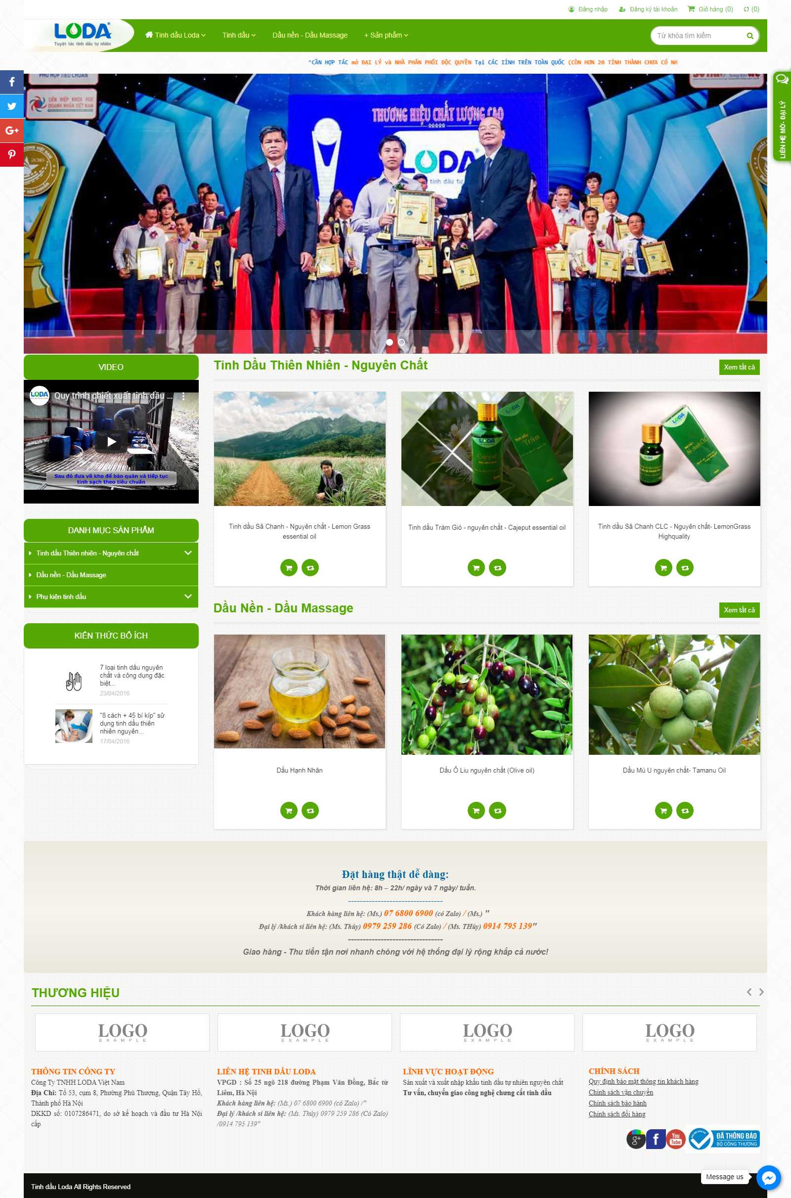 Thiết kế Web Quảng Nam - tinhdauloda.vn