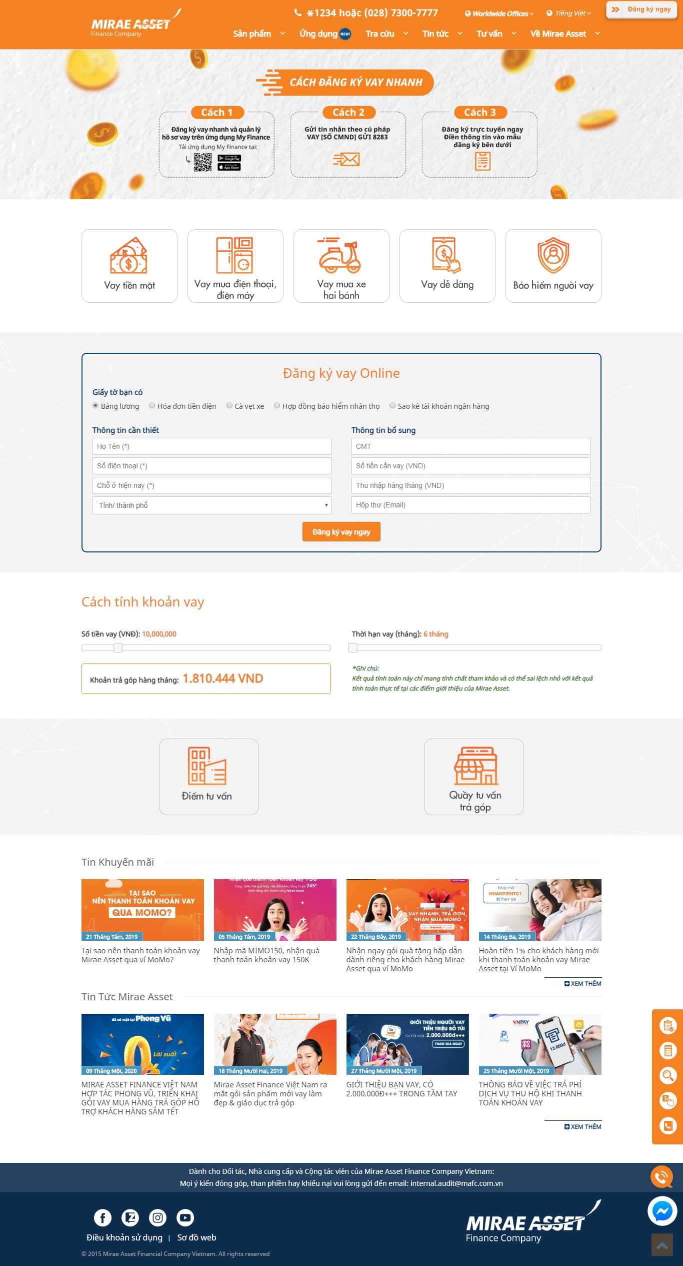 Thiết kế Web Chứng khoán - Tài chính - Forex - mafc.com.vn